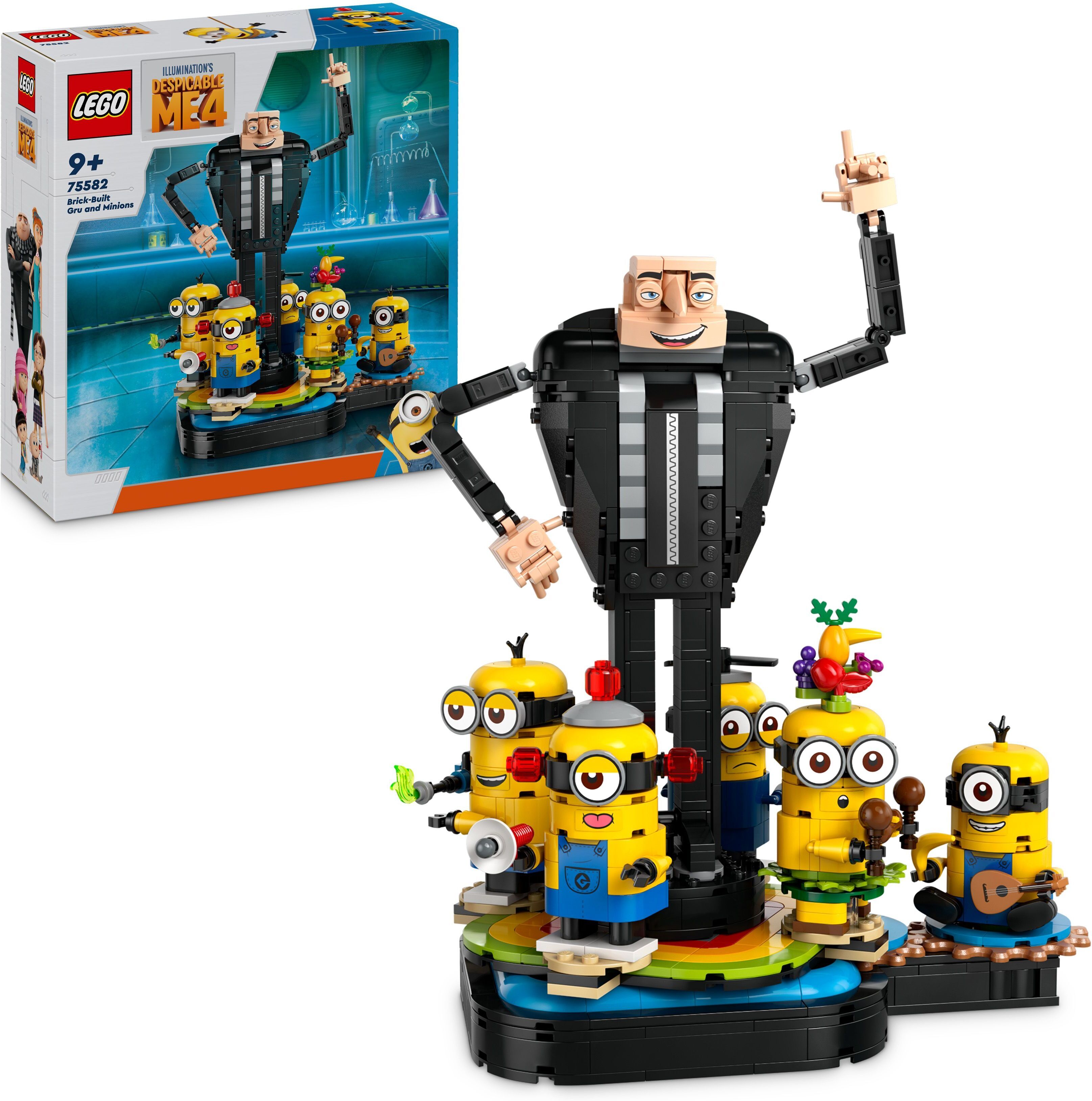 LEGO Minions 75582  - Palikoista rakennettavat Gru ja kätyrit