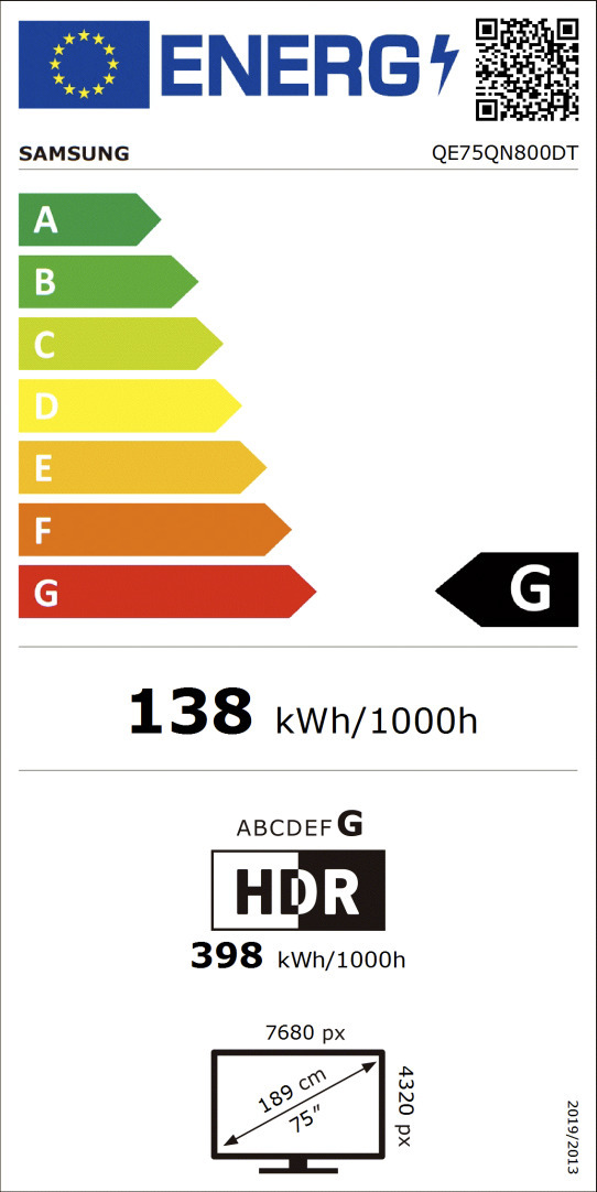 Samsung 75" QN800D – 8K Neo QLED TV