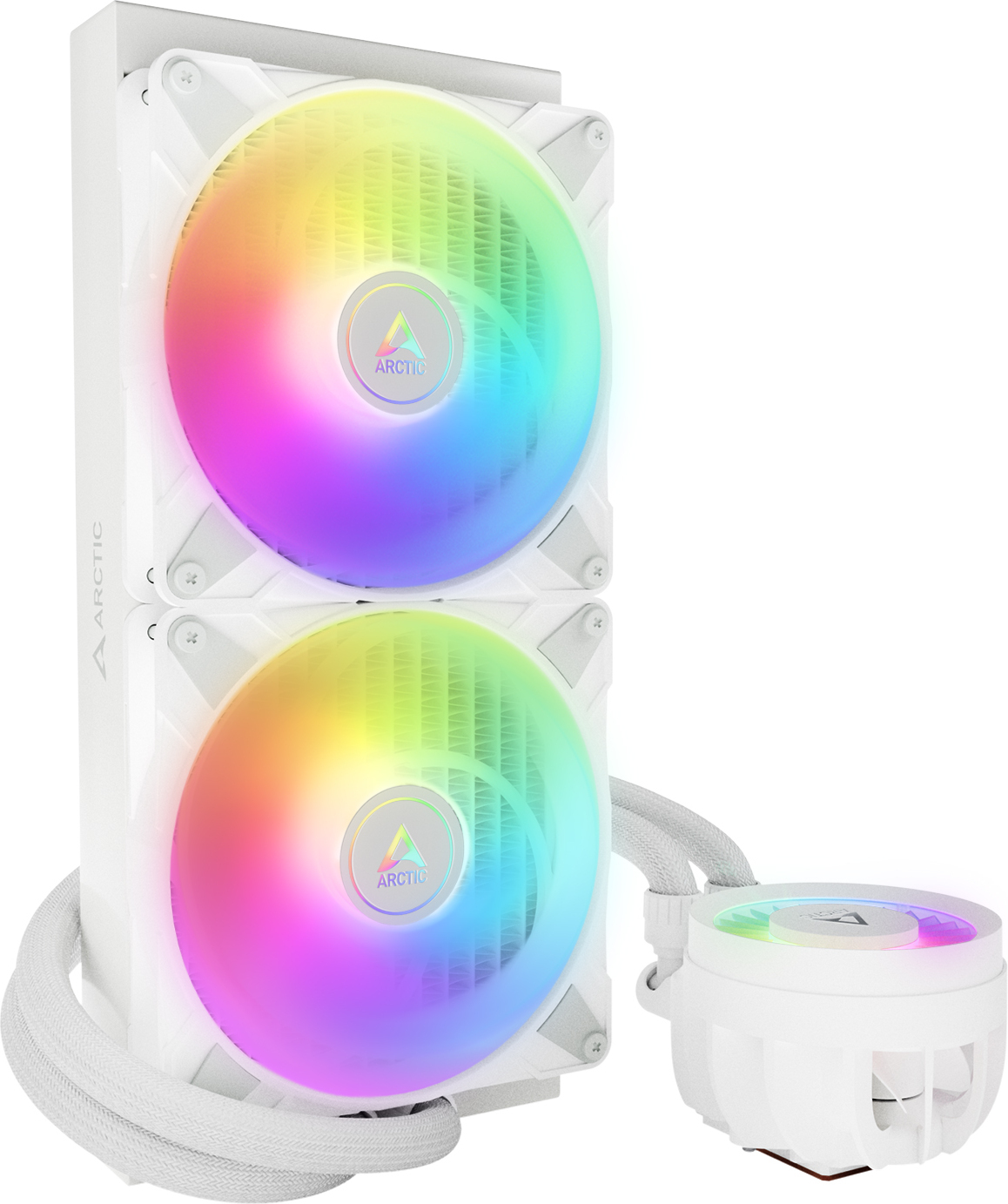 Arctic Liquid Freezer III 280 ARGB -nestejäähdytysjärjestelmä, valkoinen