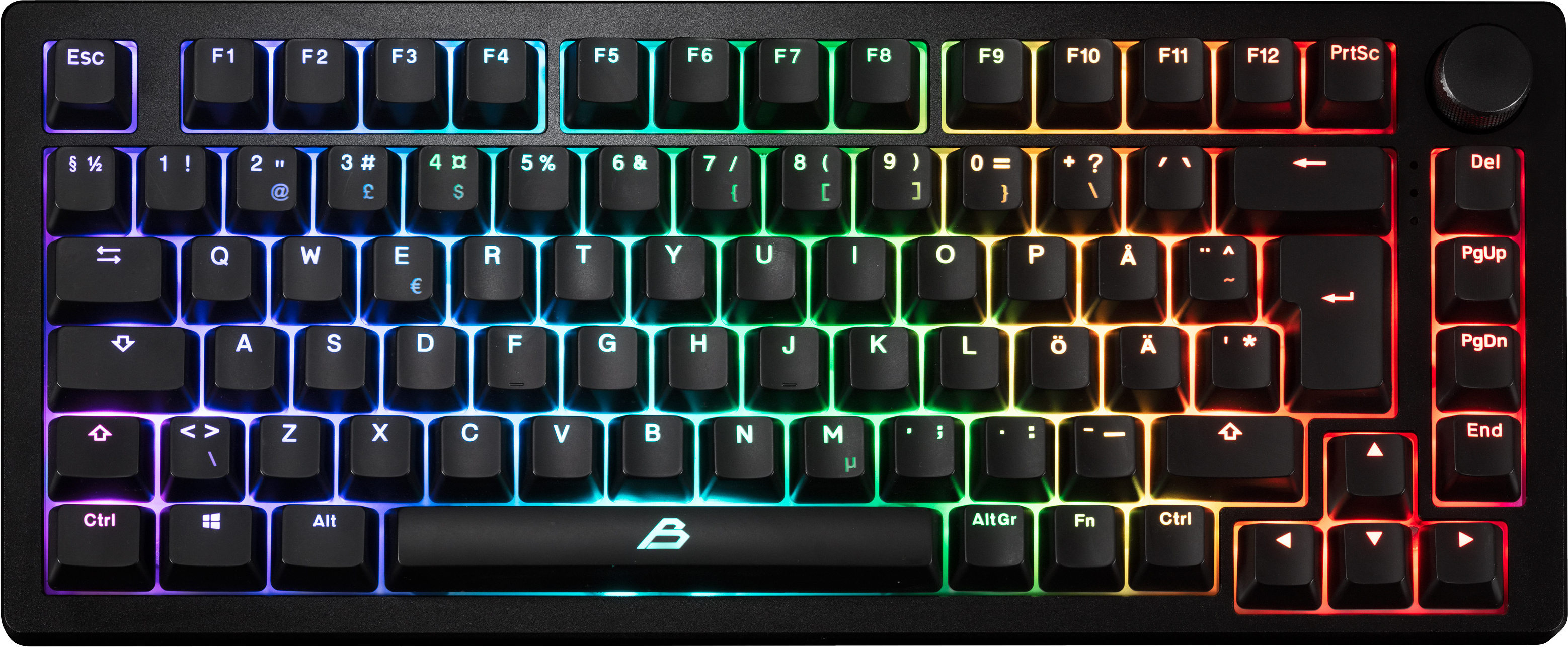 Blackstorm Phantom RGB pelinäppäimistö, hot swap Outemu Red kytkimet