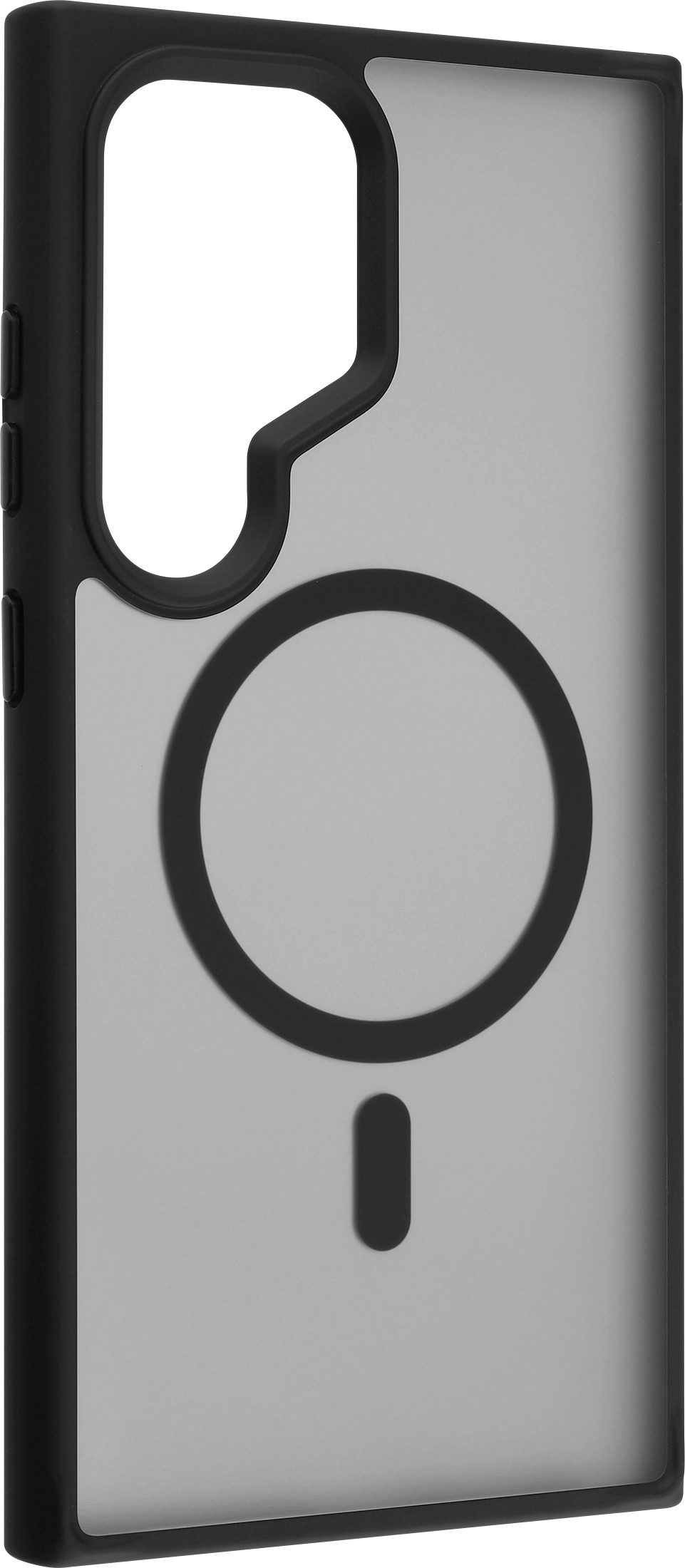 FoneKit Magneettinen Soft Touch -suojakuori, Samsung Galaxy S24 Ultra, musta/harmaa