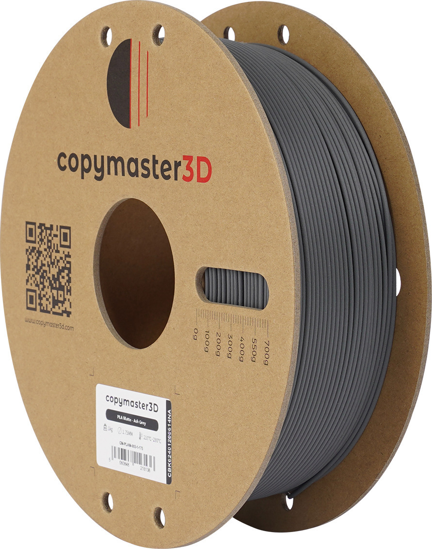 Copymaster3D PLA MATTE -filamentti 3D -tulostimeen, 1.75 mm, matta tuhka