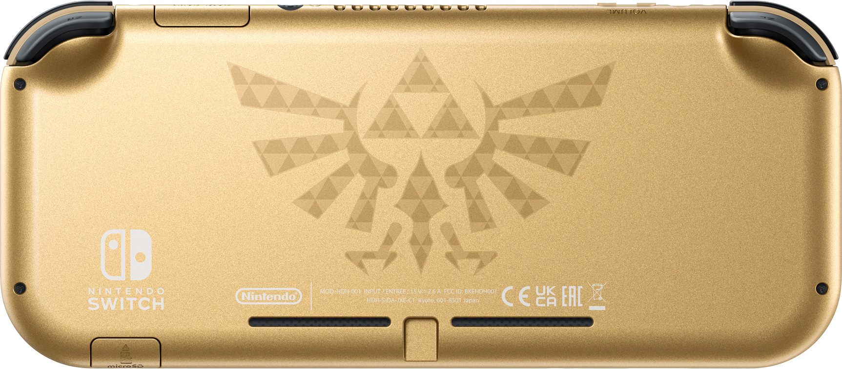 Nintendo Switch Lite – Hyrule Edition -pelikonsoli, erikoisväritys