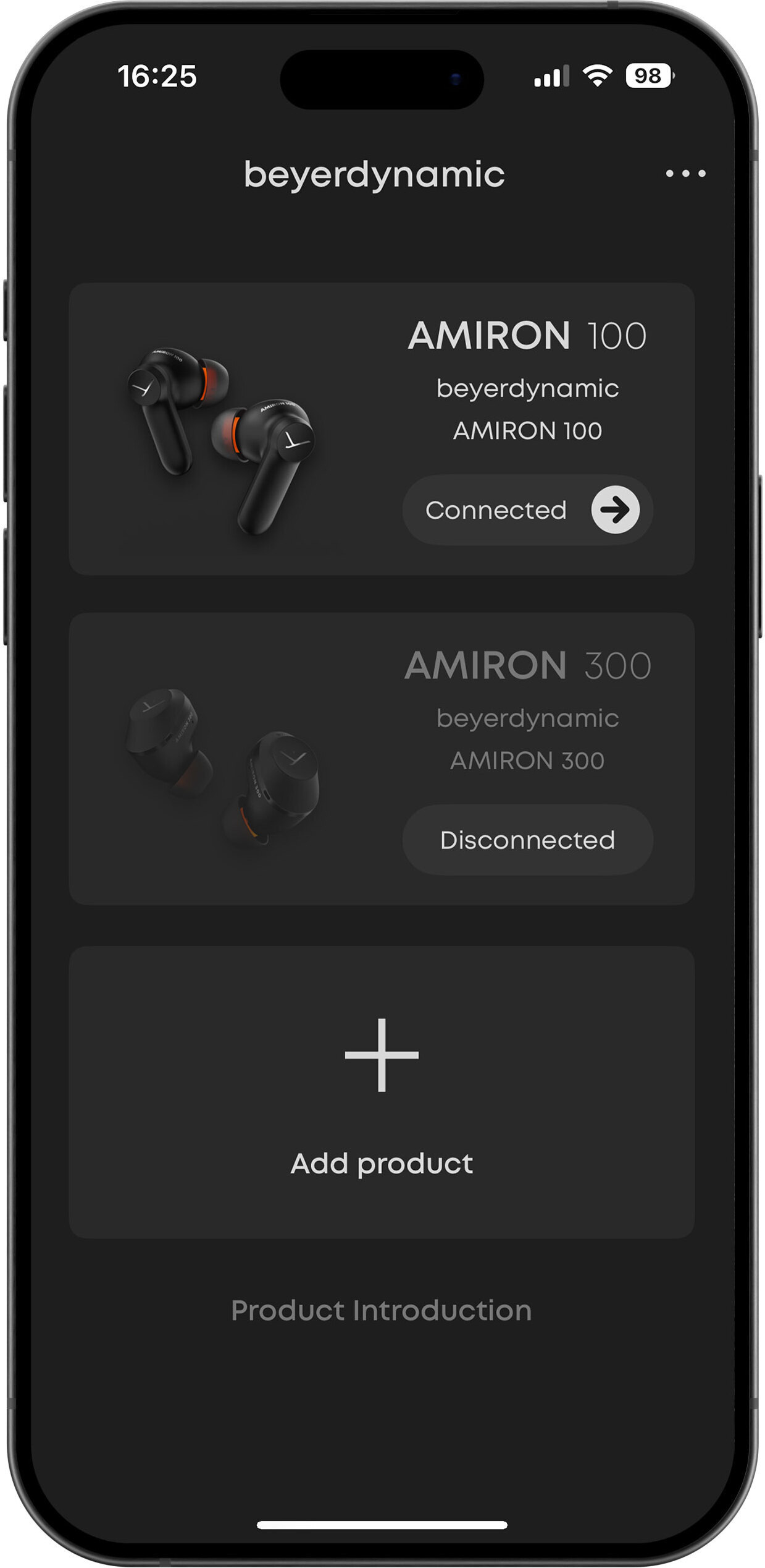 Beyerdynamic Amiron 100 nappikuulokkeet aktiivisella melunvaimennuksella, kermanvalkea