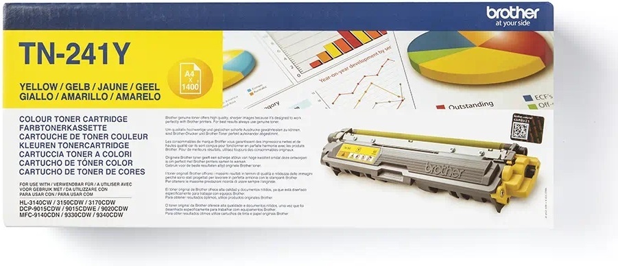 Brother TN241Y -laservärikasetti, keltainen