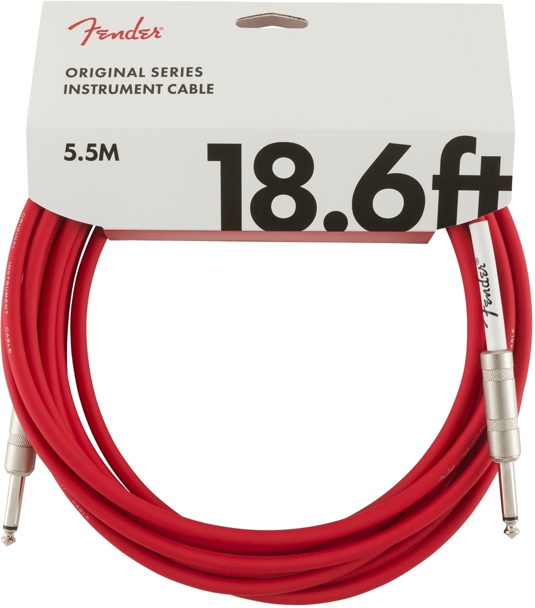 Fender Original -instrumenttikaapeli, 5,5 m, punainen