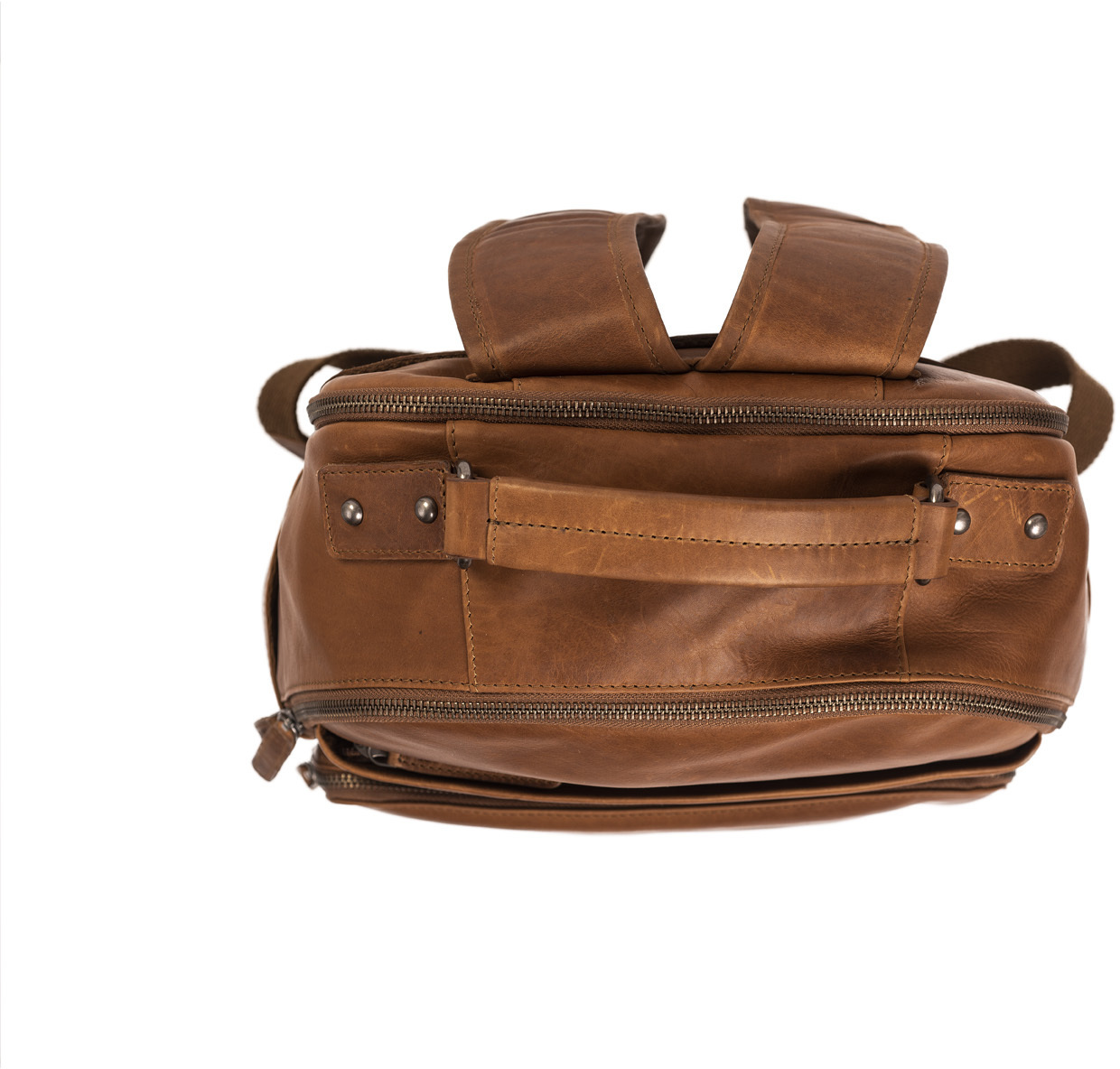 The Chesterfield Brand Austin -reppu 14" kannettavalle tietokoneelle, konjakki