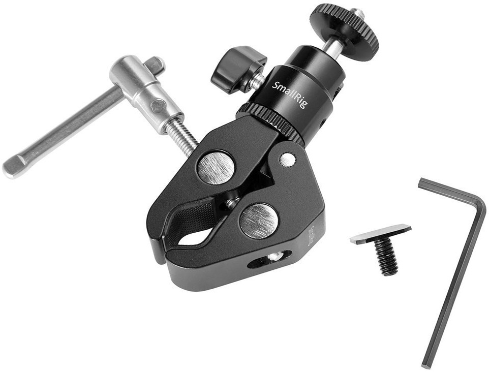 SmallRig 1124 7" -puristinkiinnike 1/4" kuulapäällä