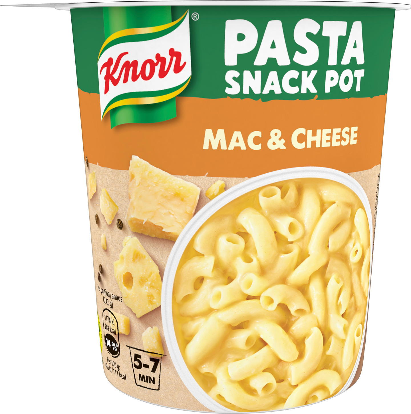 Knorr Snack Pot Mac & Cheese -ateria-ainekset, 62 g, 8-pack –  