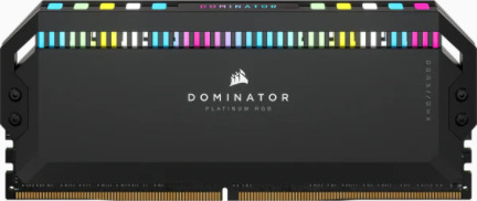 Corsair Dominator Platinum RGB DDR5 5200 MHz CL40 32 Gt -muistimodulipaketti, musta