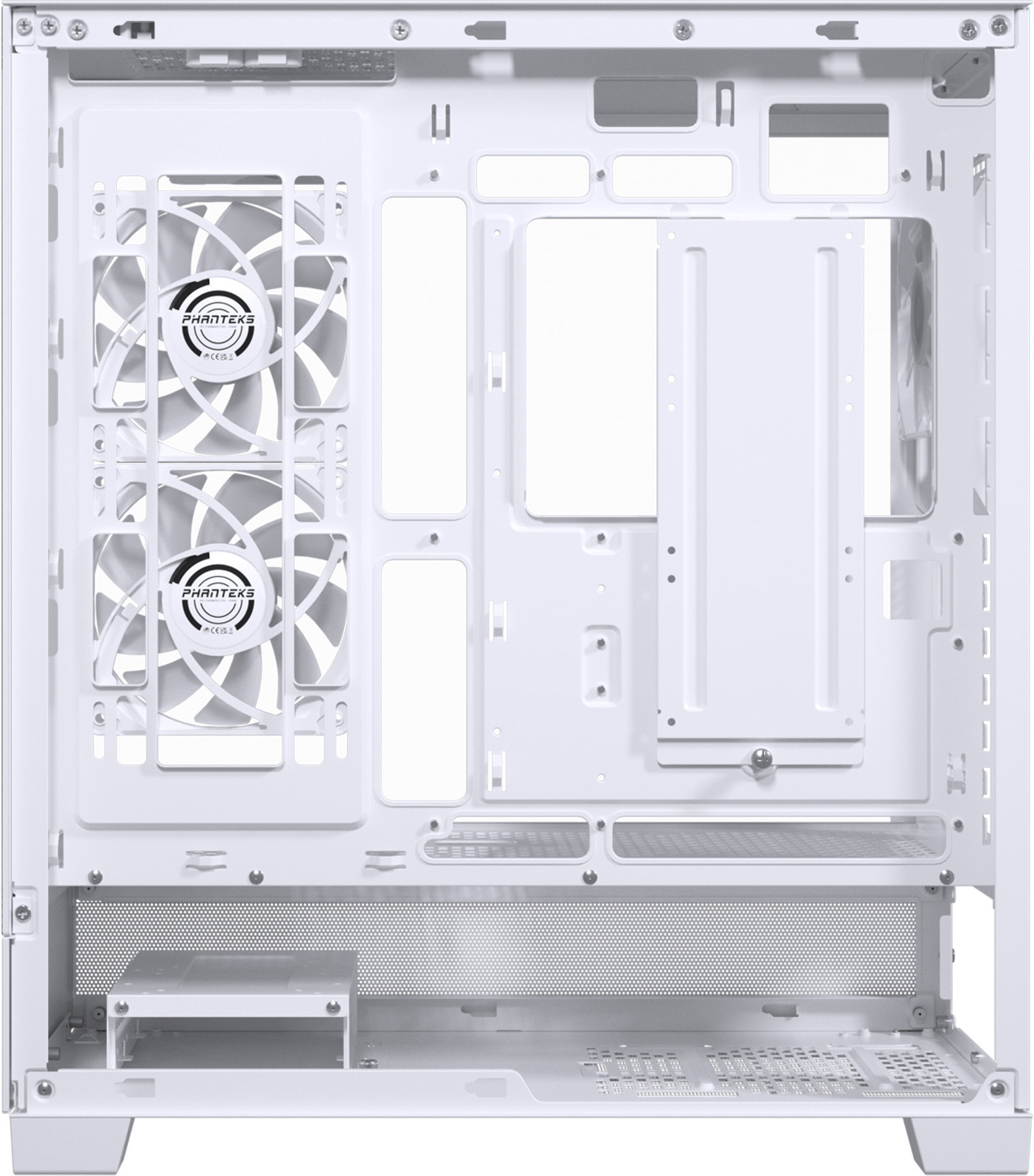 Phanteks XT View Mid Tower -ATX-kotelo ikkunalla, valkoinen