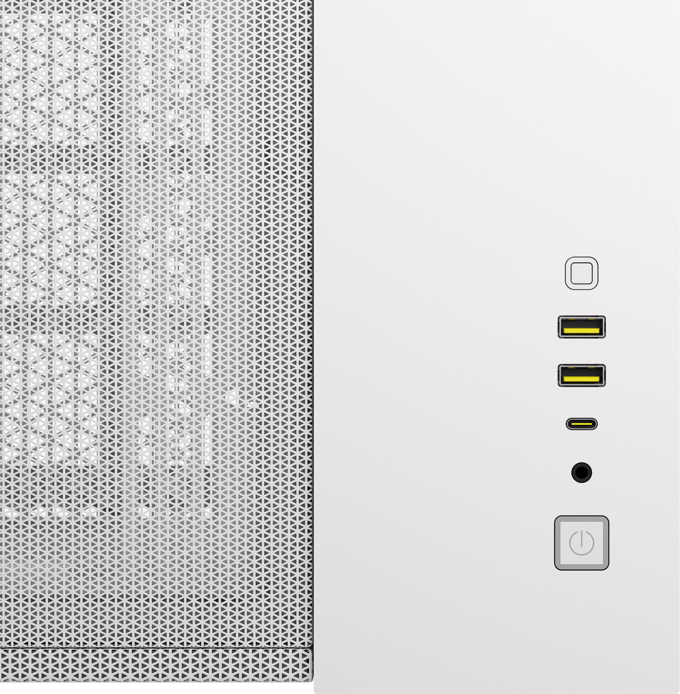 Corsair 2500D Airflow Micro-ATX-kotelo ikkunalla, valkoinen