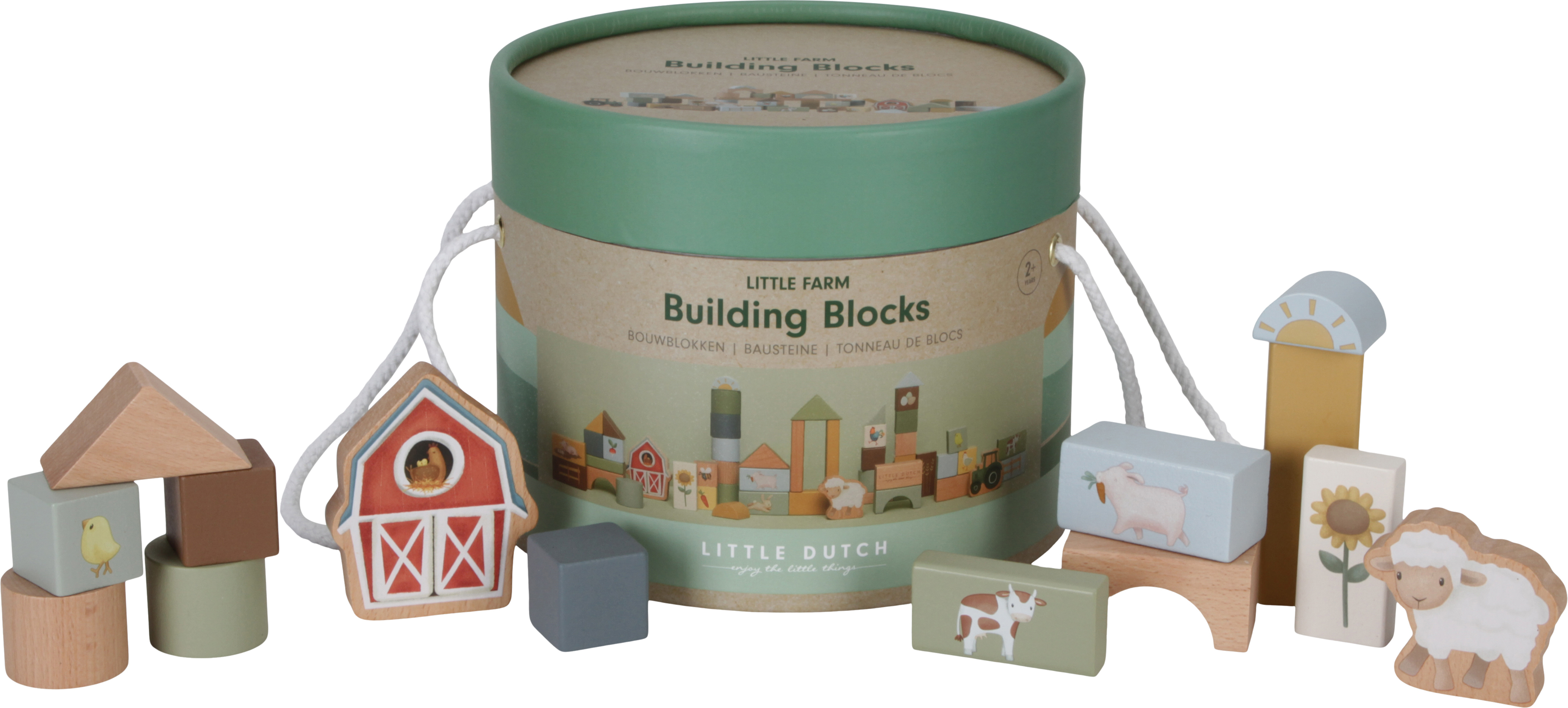 Little Dutch Little Farm -puiset rakennuspalikat, 50 kpl