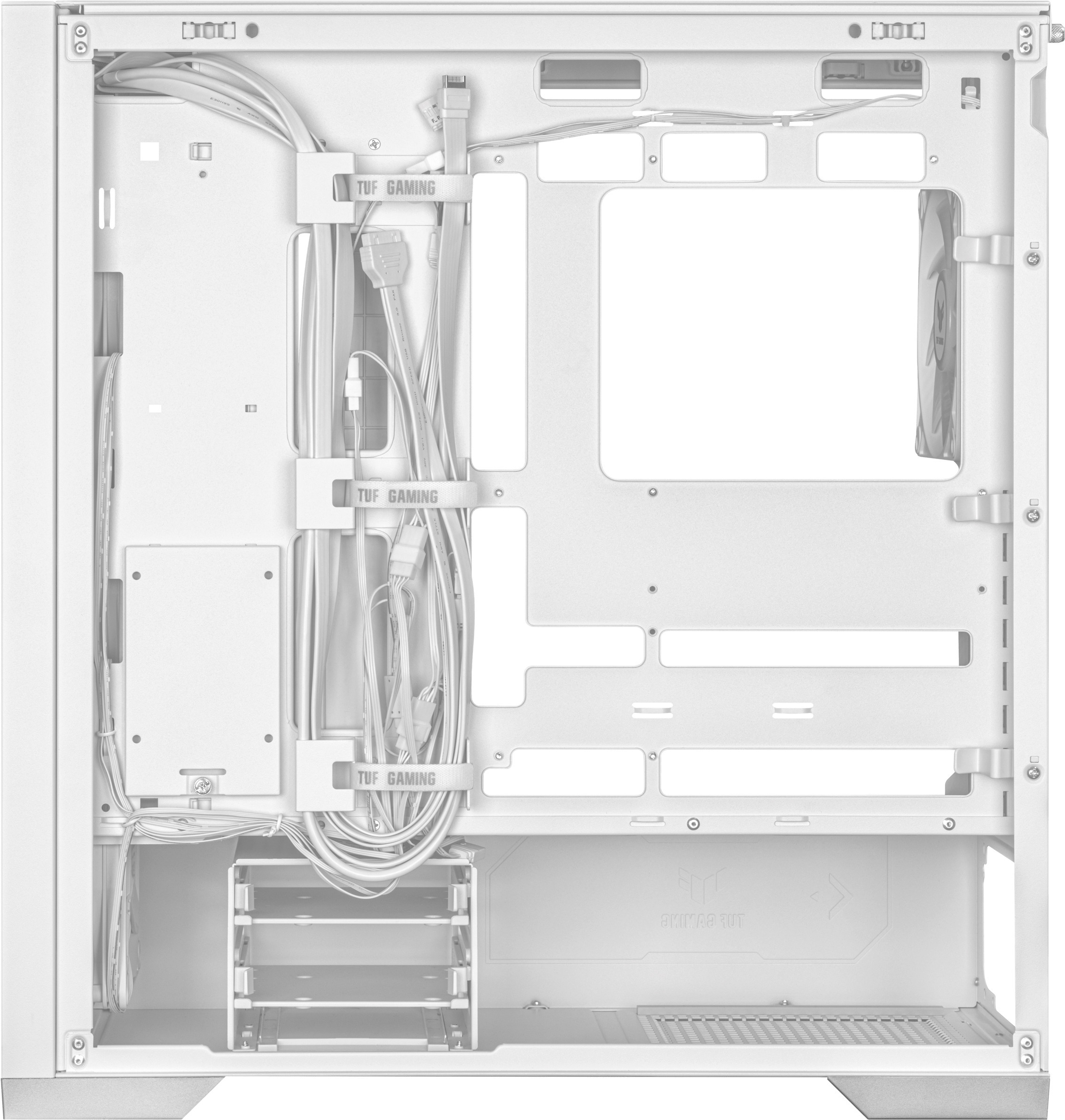Asus TUF Gaming GT302 TG ARGB ATX-kotelo ikkunalla, valkoinen