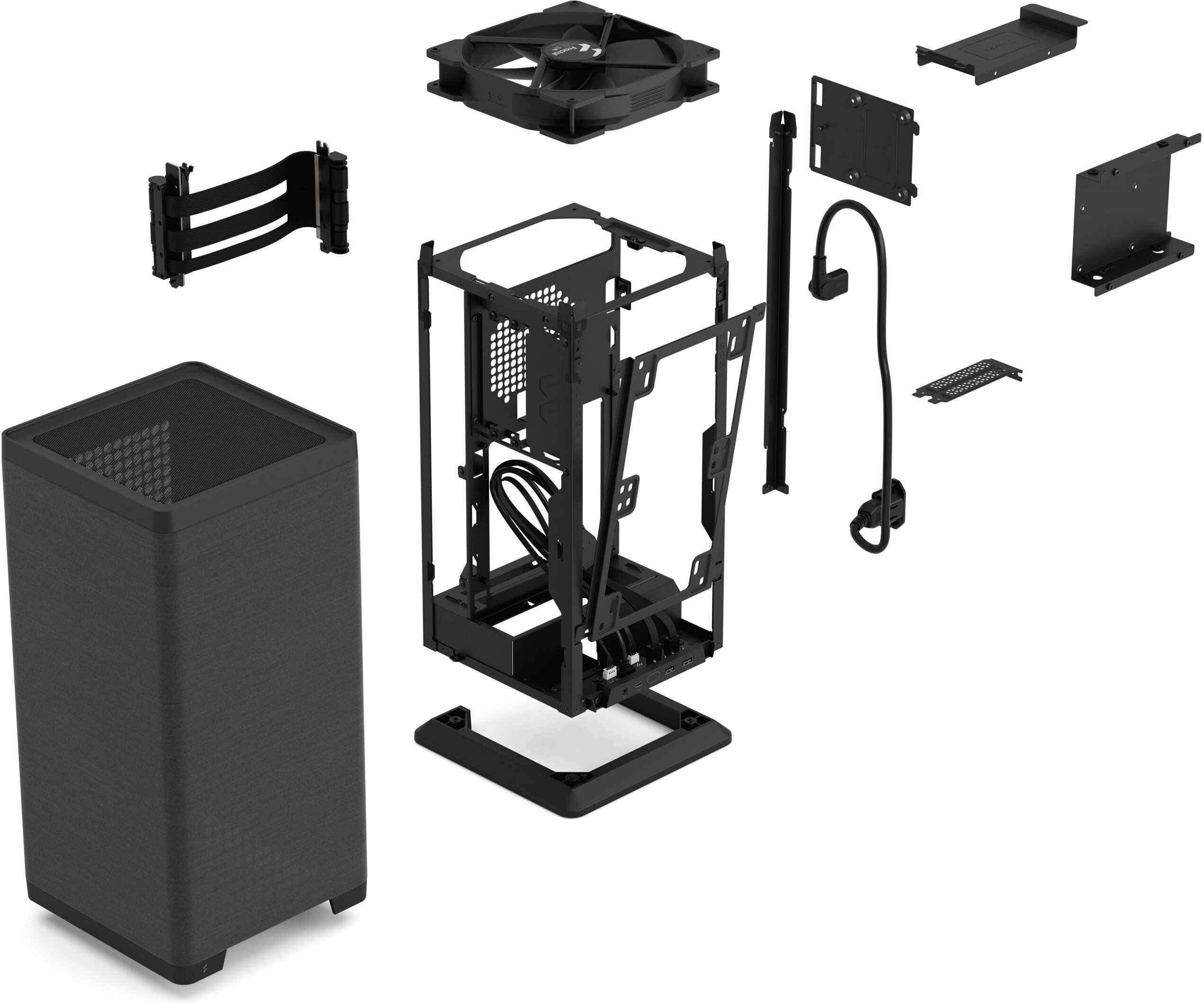 Fractal Design Mood Mini-ITX-kotelo, vaaleanharmaa