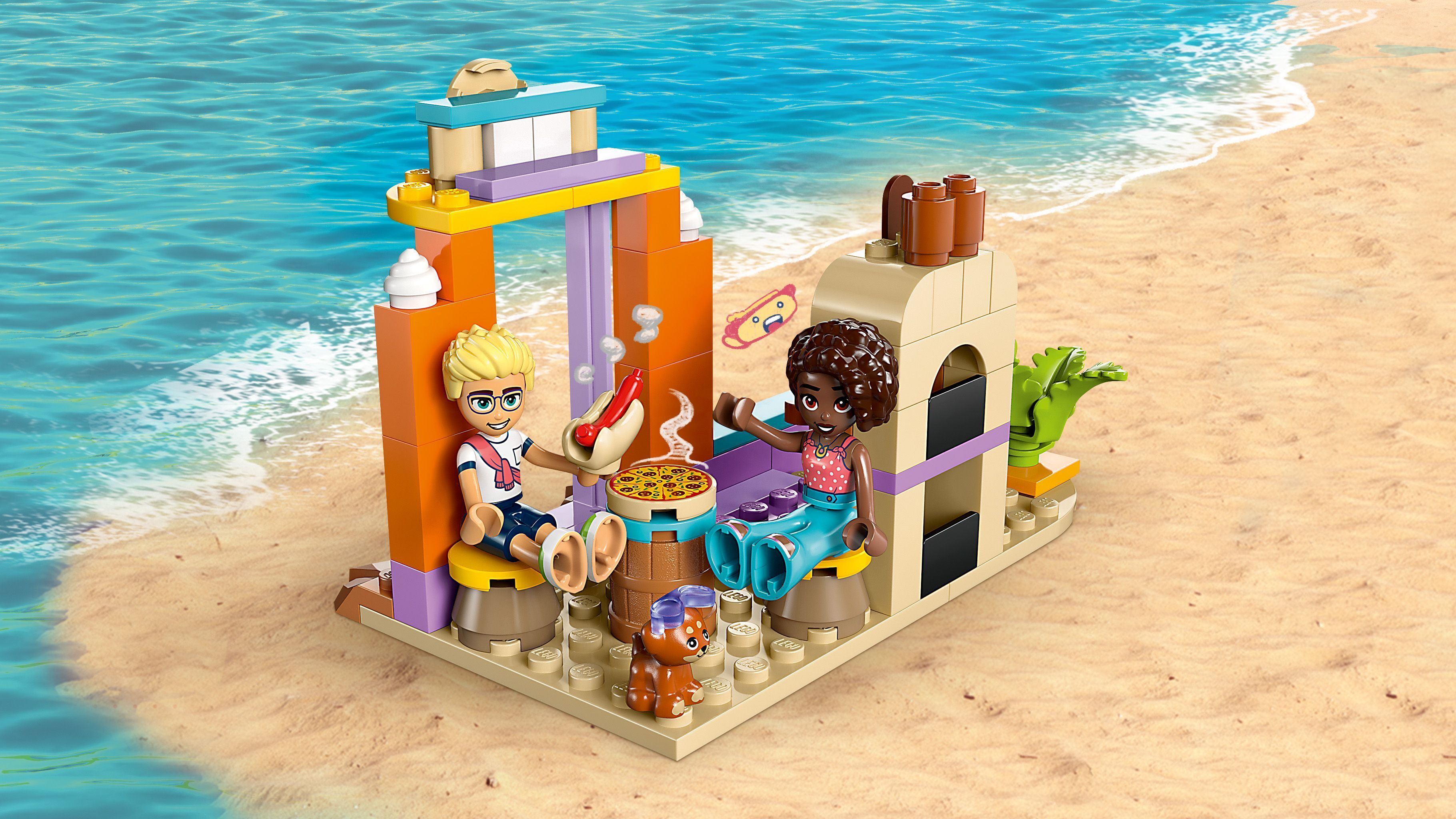 LEGO Friends 42672 – Loma‑ ja rantarakennelmat matkalaukussa