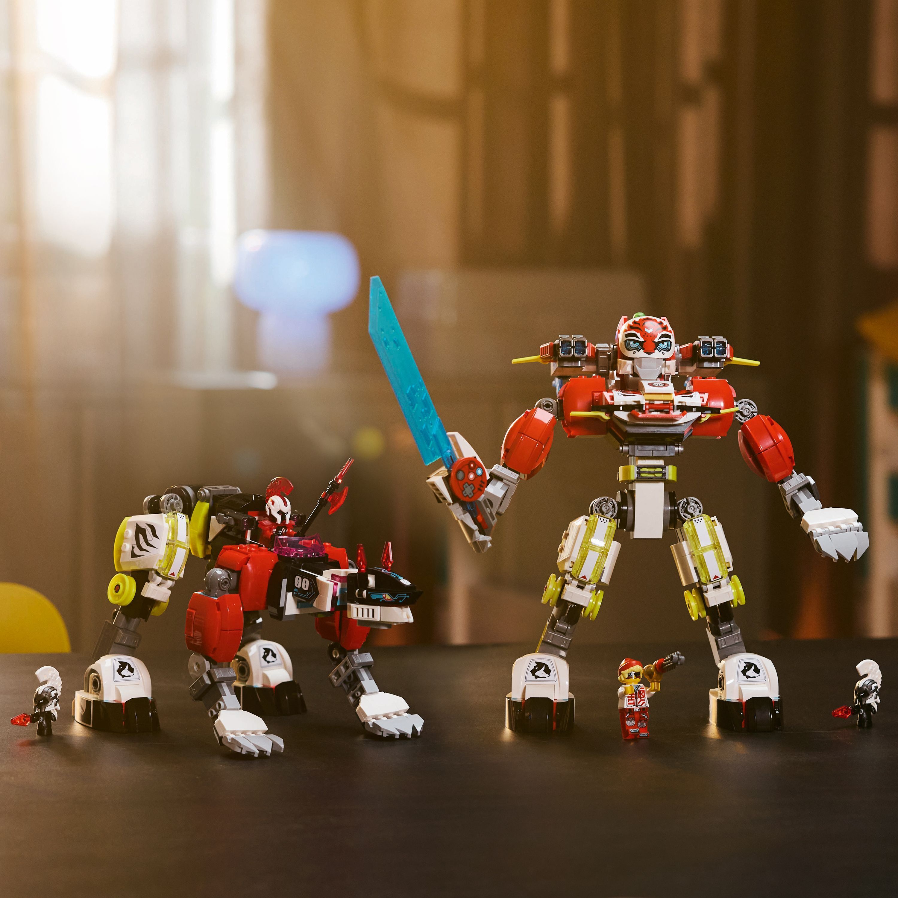 LEGO DREAMZzz 71497 – Cooperin tiikerirobotti ja Zeron hot rod ‑auto