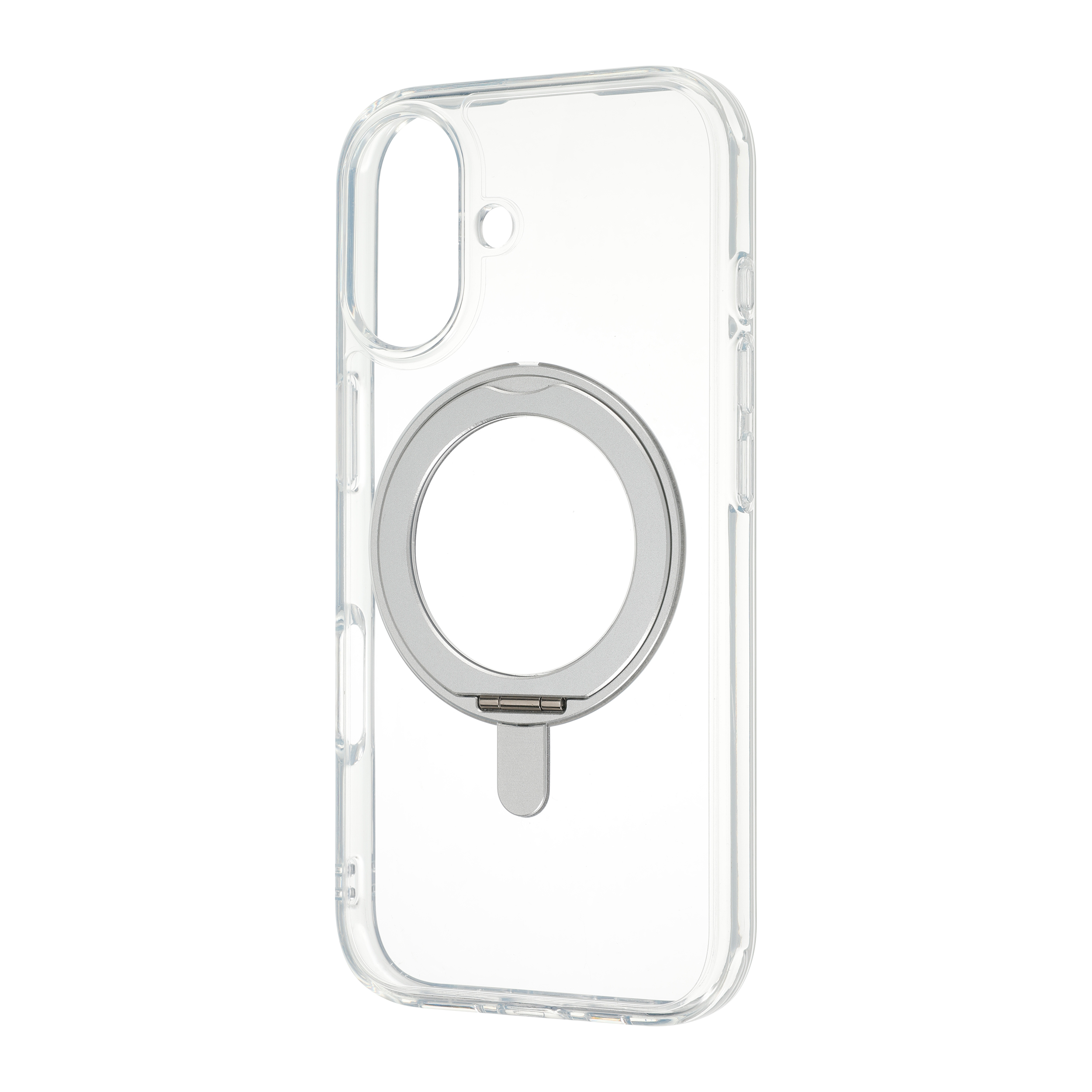 FoneKit Premium Kickstand MagSafe-yhteensopiva suojakuori jalustalla, iPhone 17, läpinäkyvä