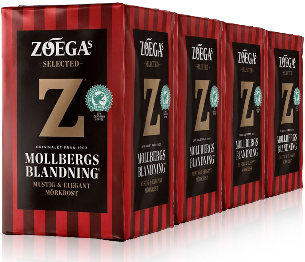 Zoegas Mollbergs Blandning Jauhettu Kahvi 1 8 Kg Jauhetut