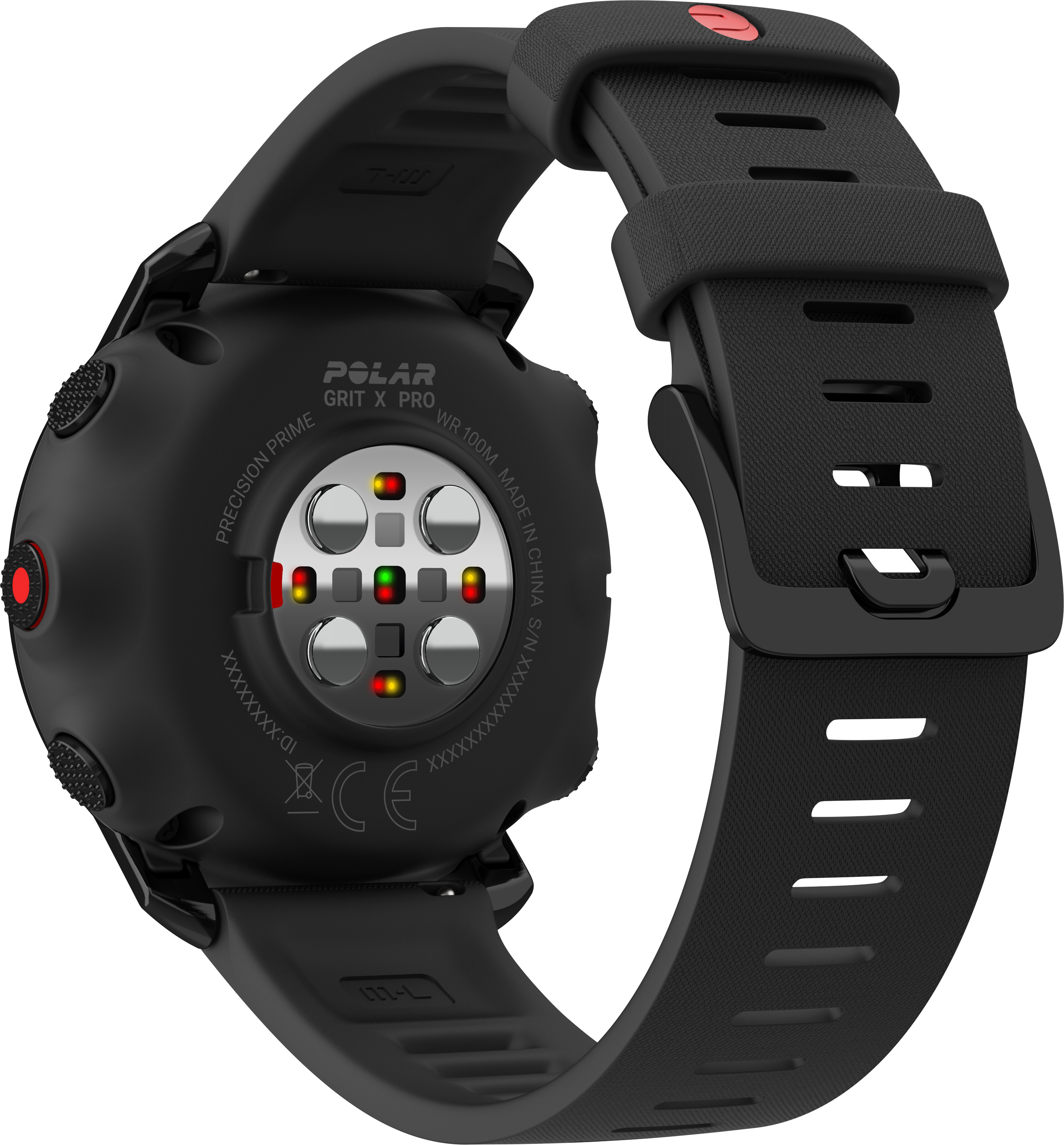 Polar Grit X Pro -urheilukello M/L-ranneke, musta