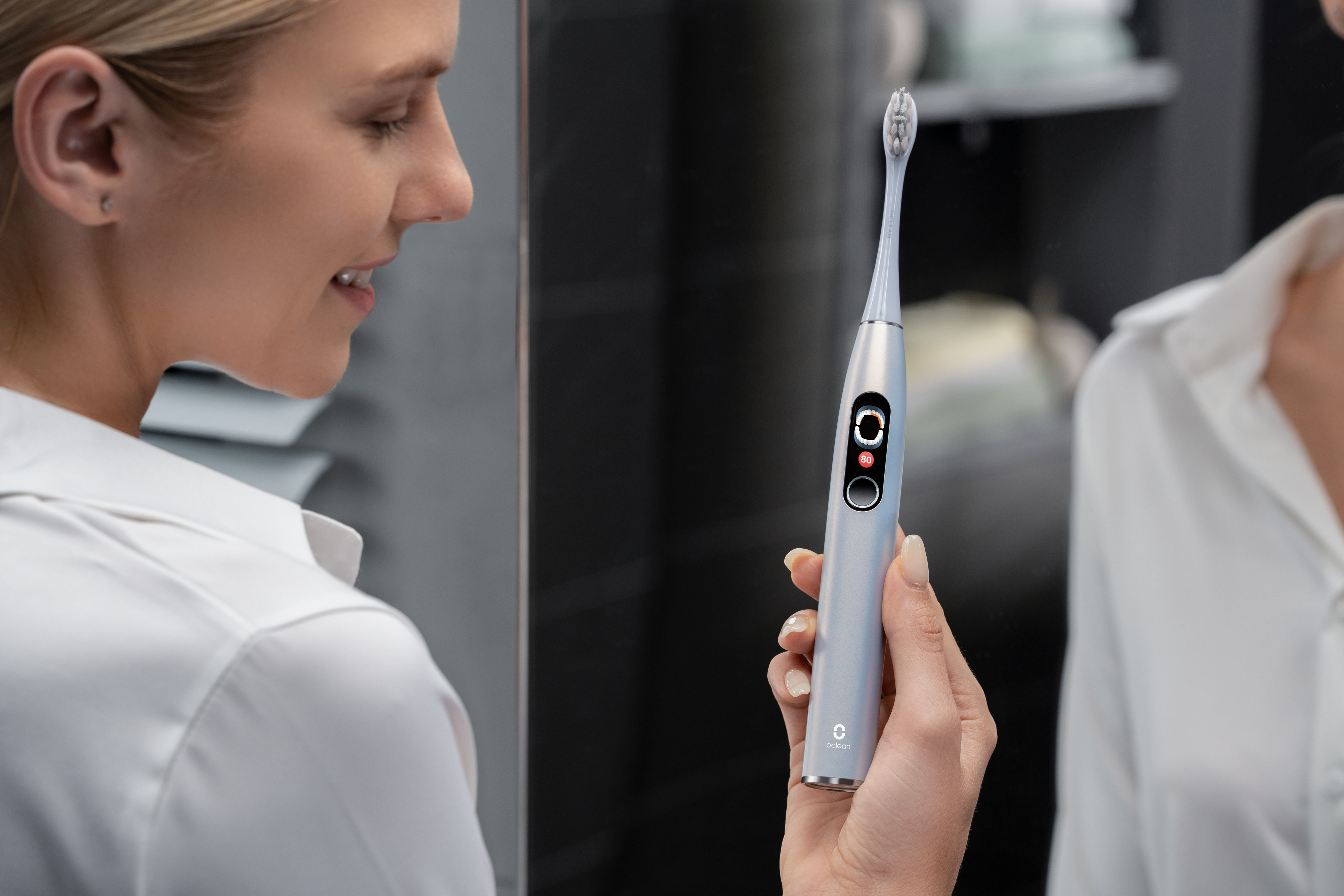 Oclean X Pro Digital -sähköhammasharja, hopea
