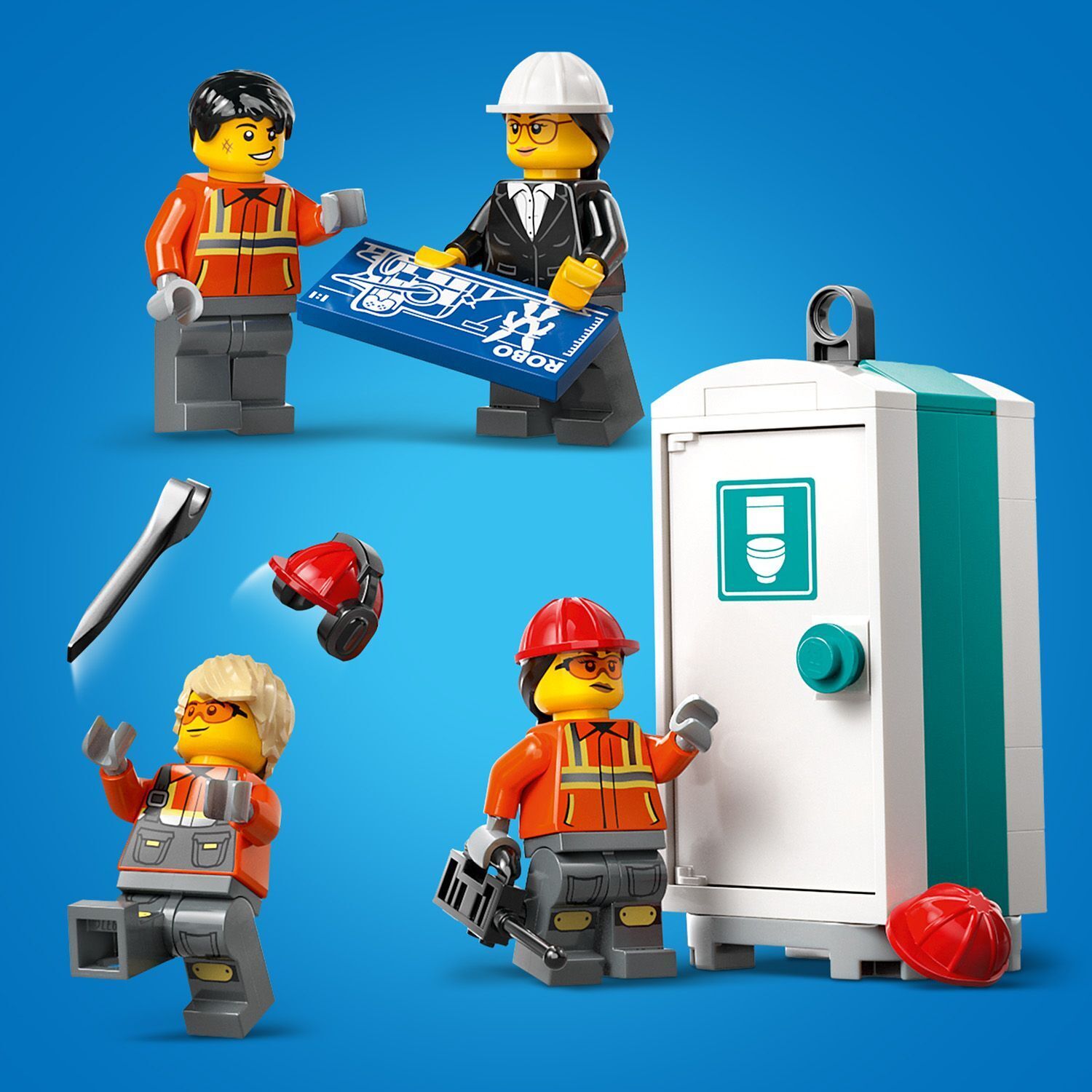 LEGO City Big Vehicles 60409  - Keltainen ajettava rakennusnosturi