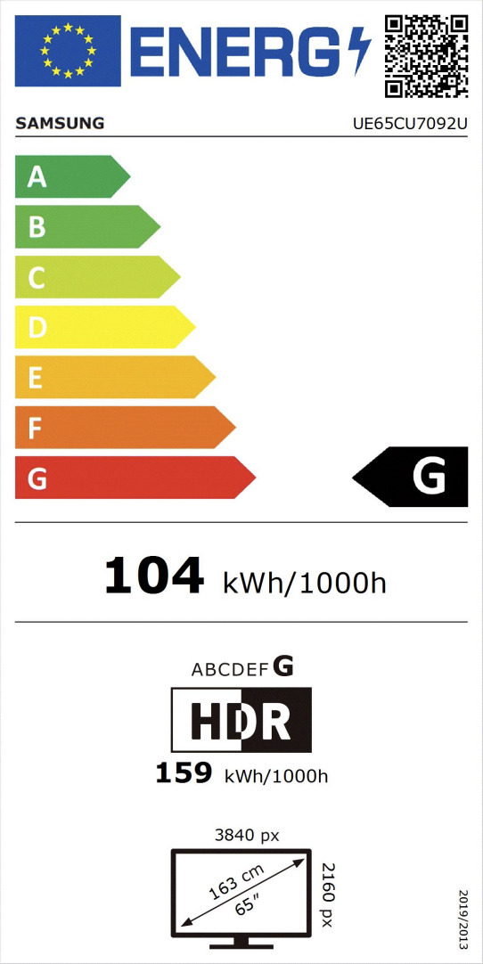 Samsung CU7092 65" 4K LED TV