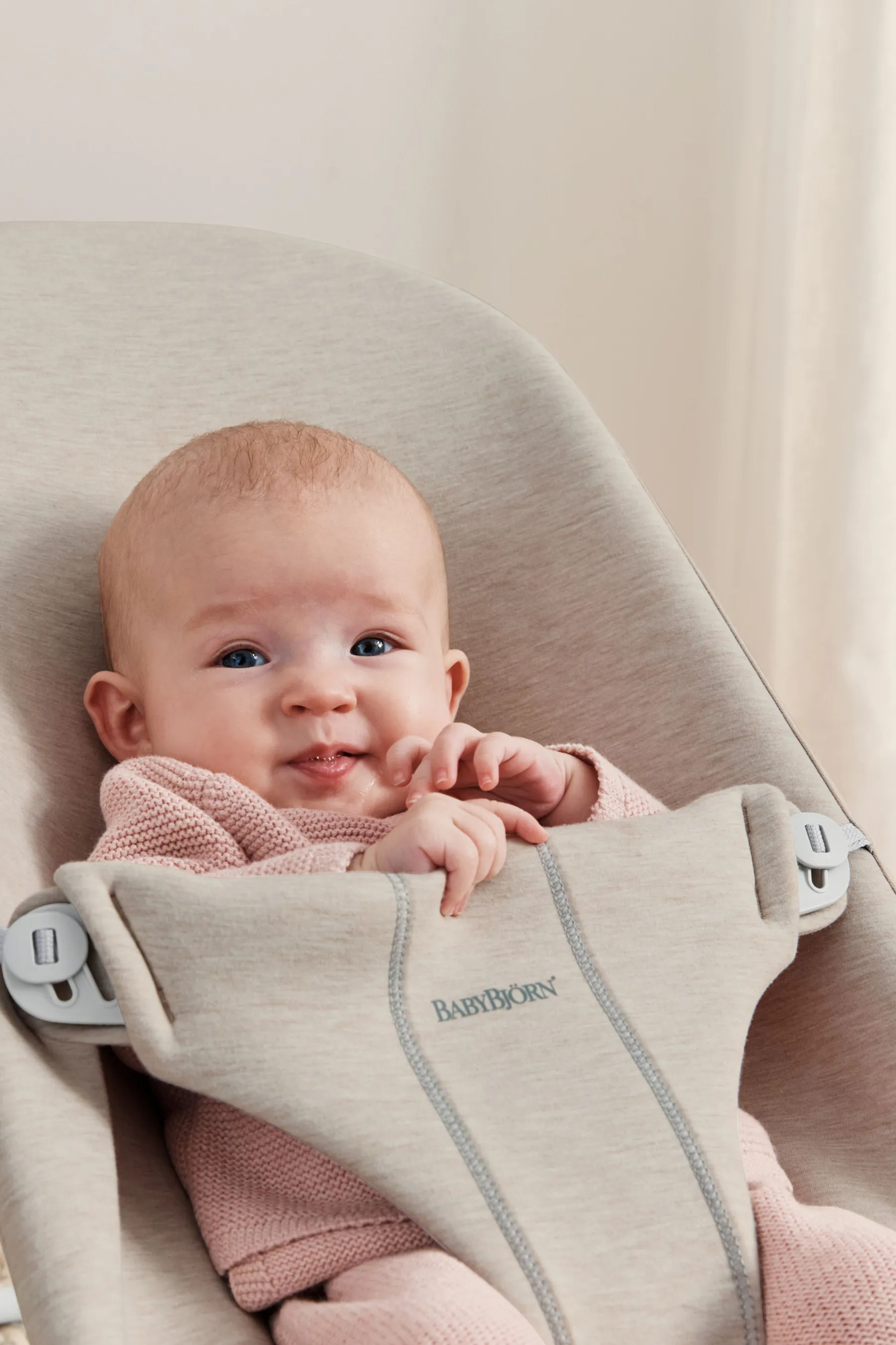 BabyBjörn Mini Woven -kantoreppu, beige