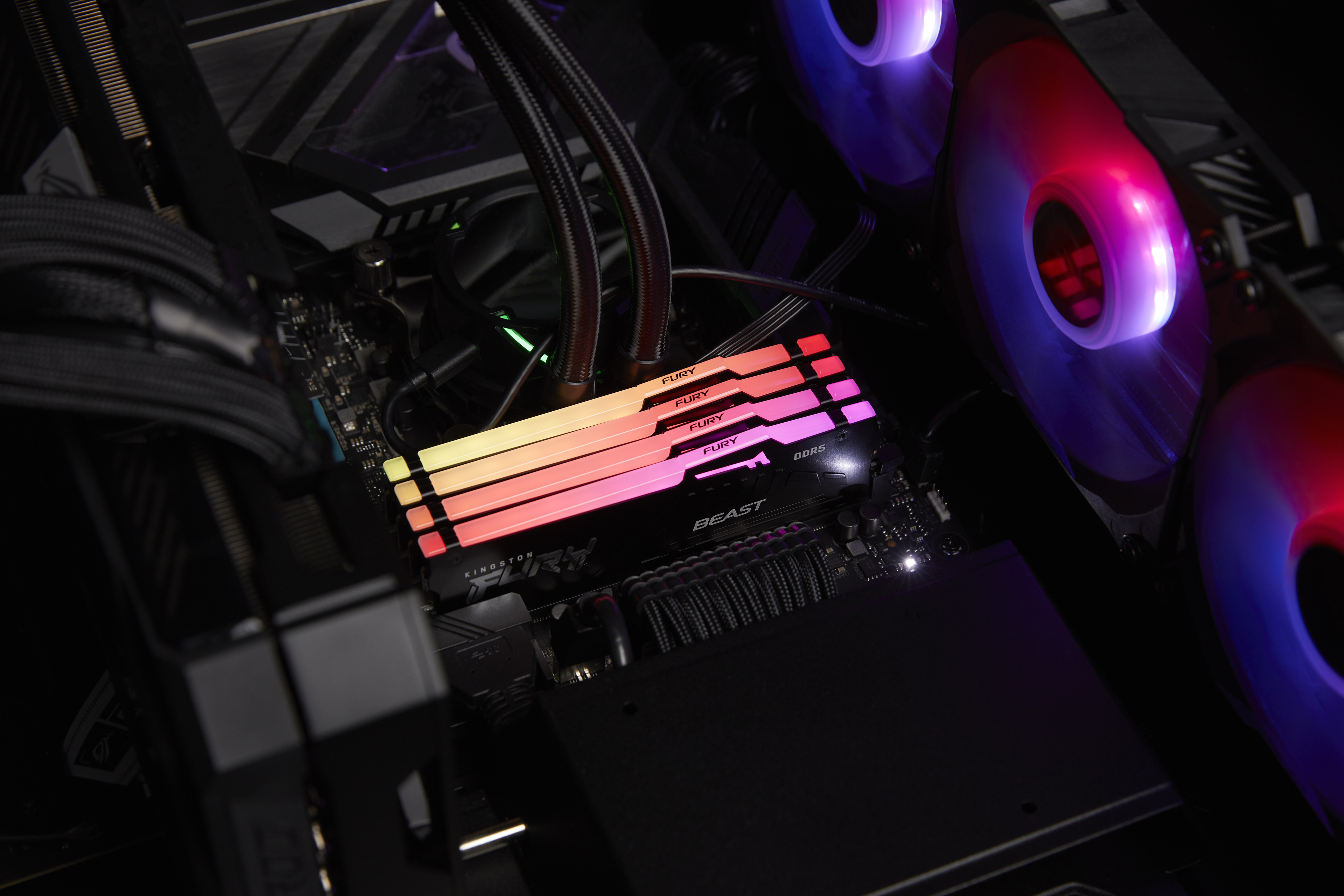 Kingston FURY Beast DDR5 RGB EXPO 6800 MHz CL34 32 Gt -muistimodulipakkaus