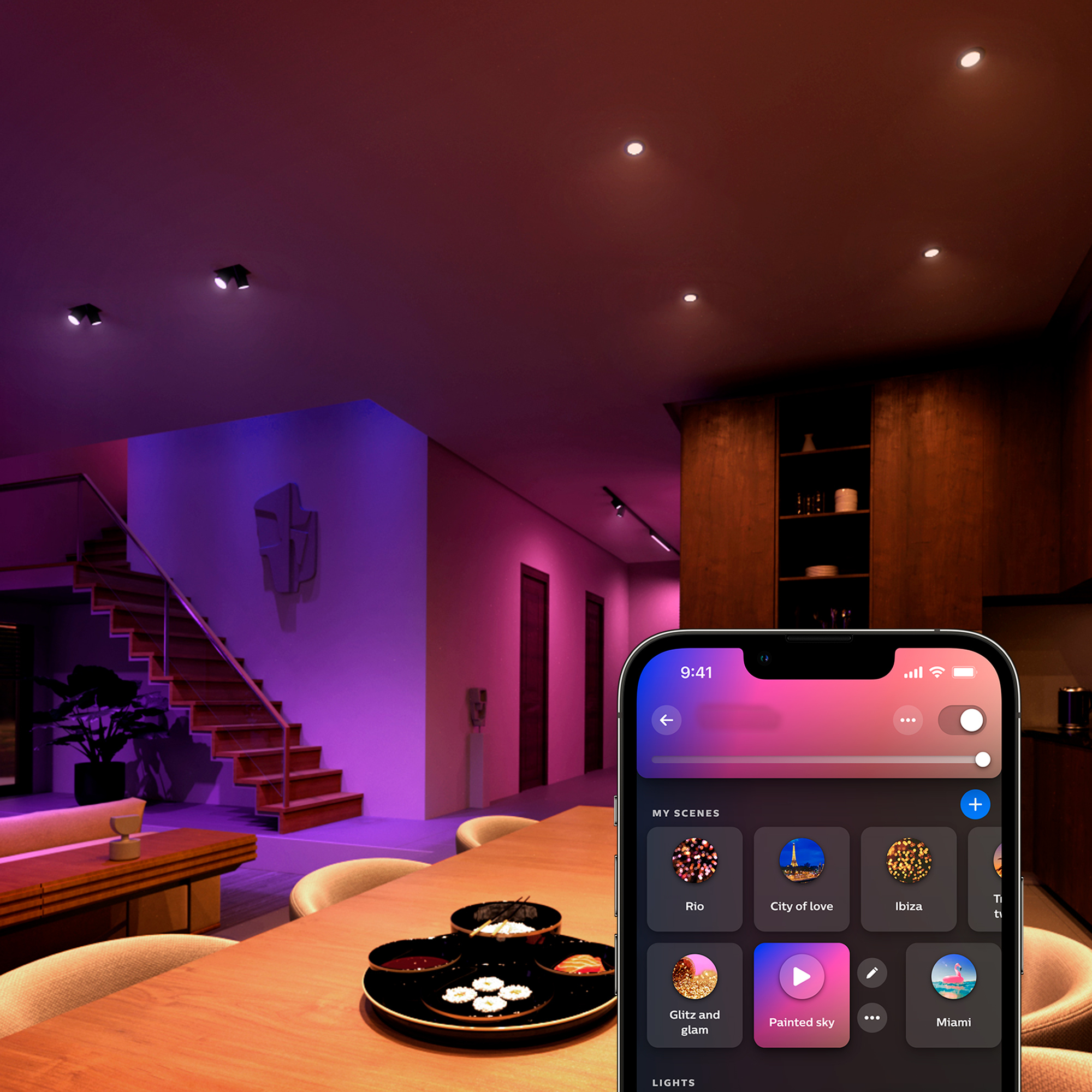 Philips Hue -LED-älylamppu, BT, White, GU10, 4,2 W, 2-pack