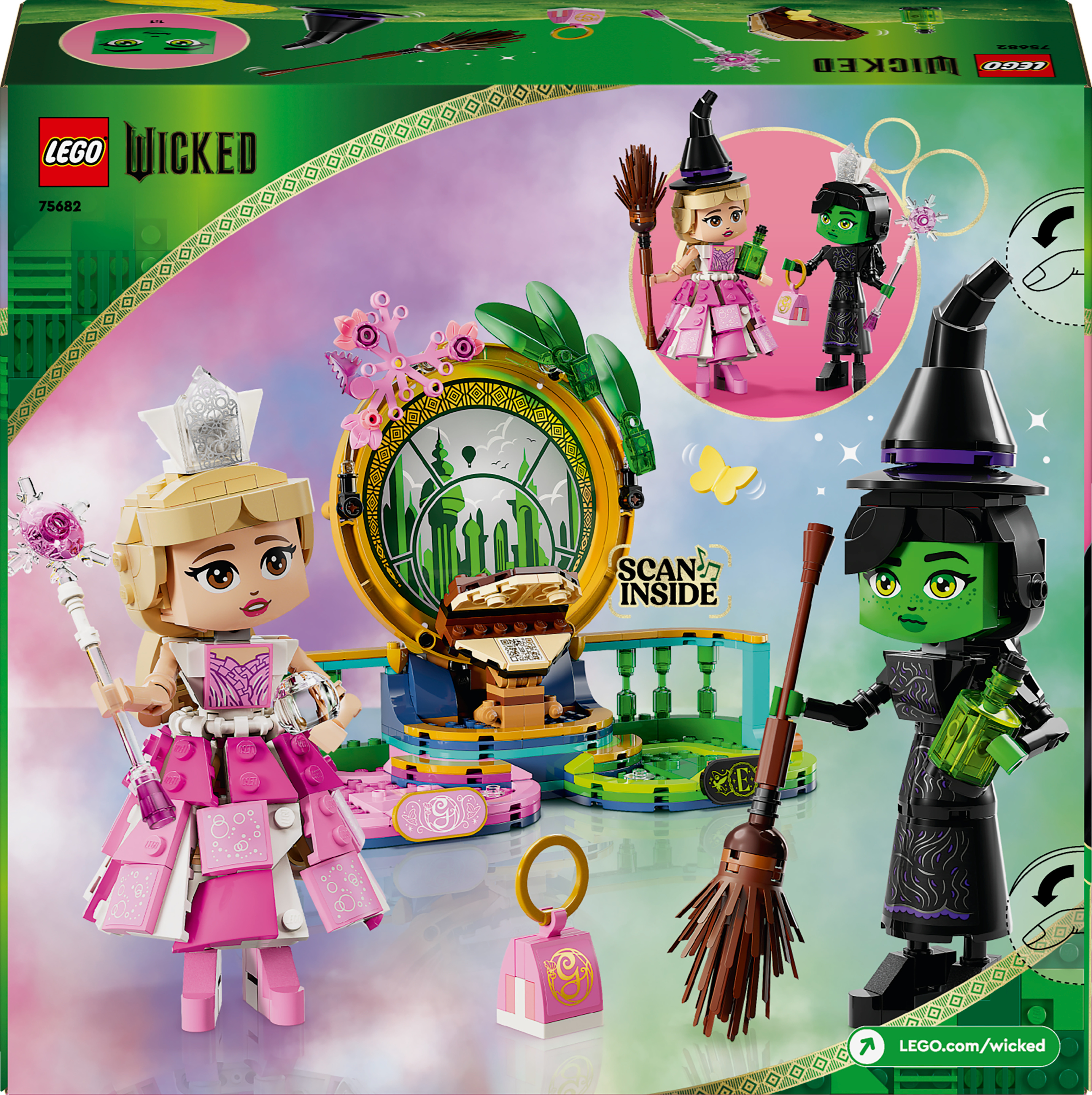 LEGO Wicked 75681 – Glinda, Elphaba ja Nessarose Shizin yliopistossa