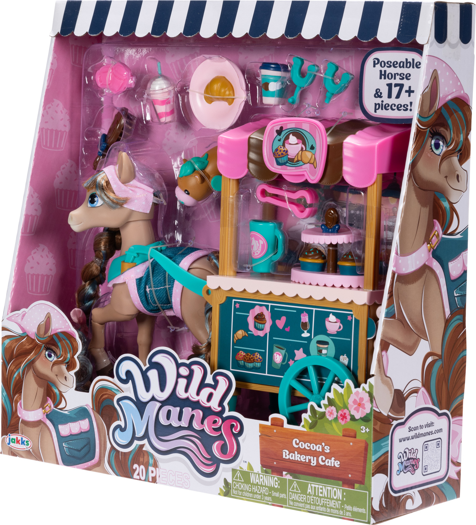 Wild Manes - Coco’s Bakery Cafe Horse and Cart -Leikkisetti
