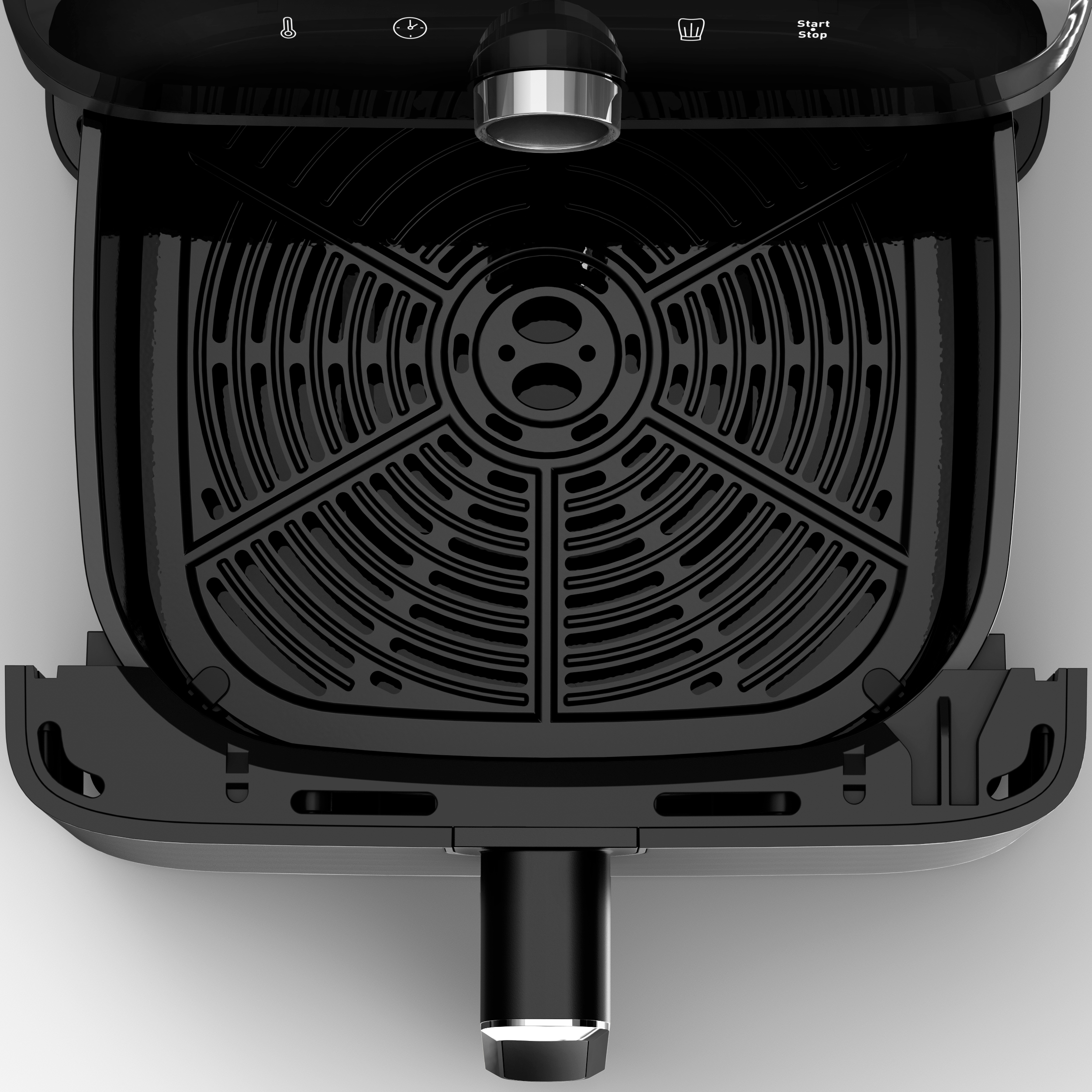 OBH Nordica Easy Fry Mega -airfryer 7,5 L, ruostumaton teräs