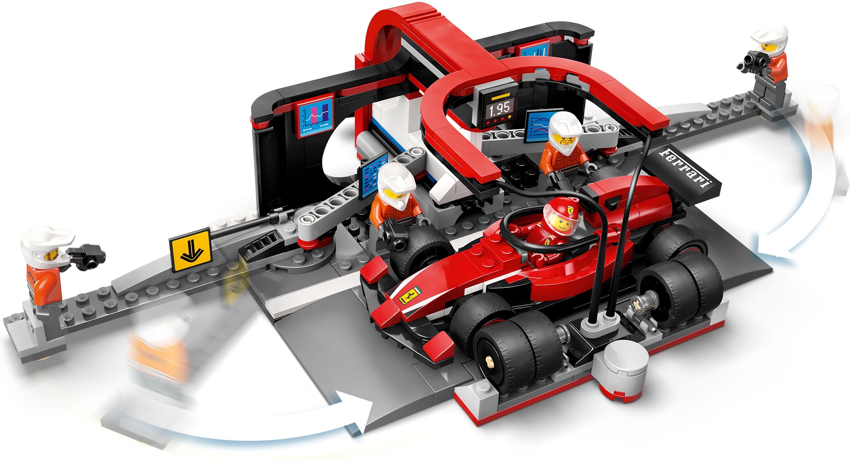 LEGO City 60443 – F1-varikkopysähdys ja varikkomiehistö sekä Ferrari-auto