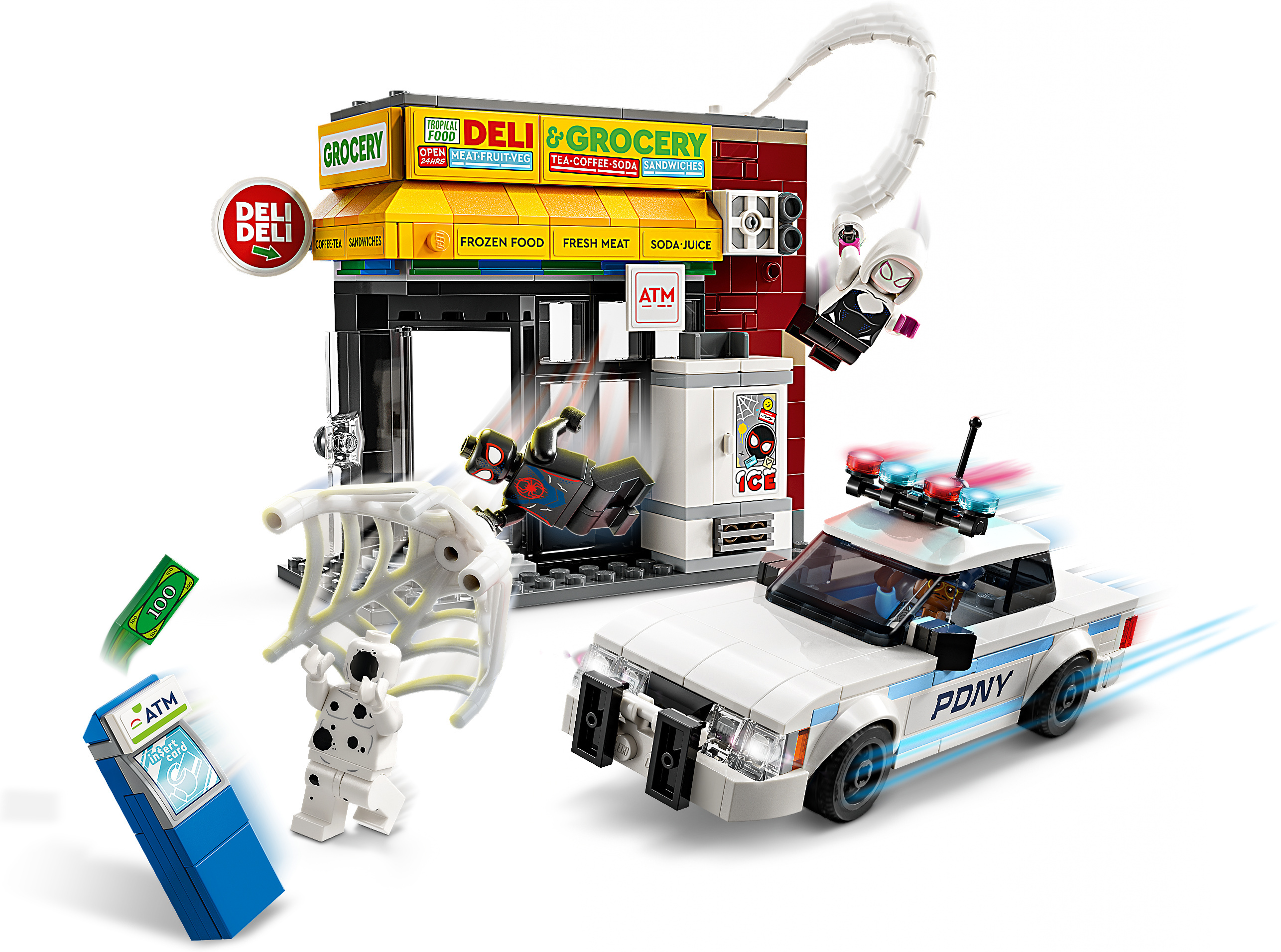 LEGO Super Heroes Marvel 76311 –  Hämähäkkiversum: Miles Morales vastaan Pilkku