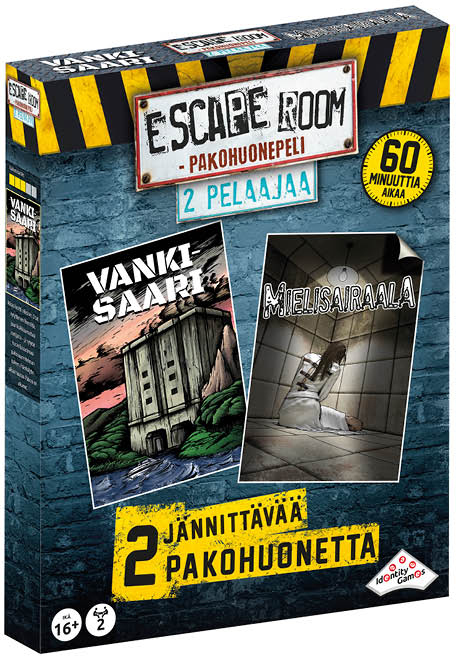 Escape Room -pakohuonepeli, kahdelle pelaajalle – 