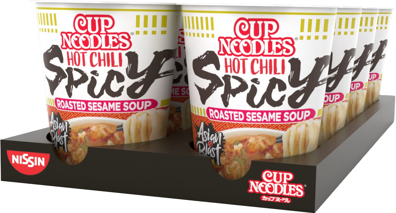 NISSIN Cup Noodles Hot Chili Spicy -pikanuudeli, 64 g, 8-pack 11,99.
