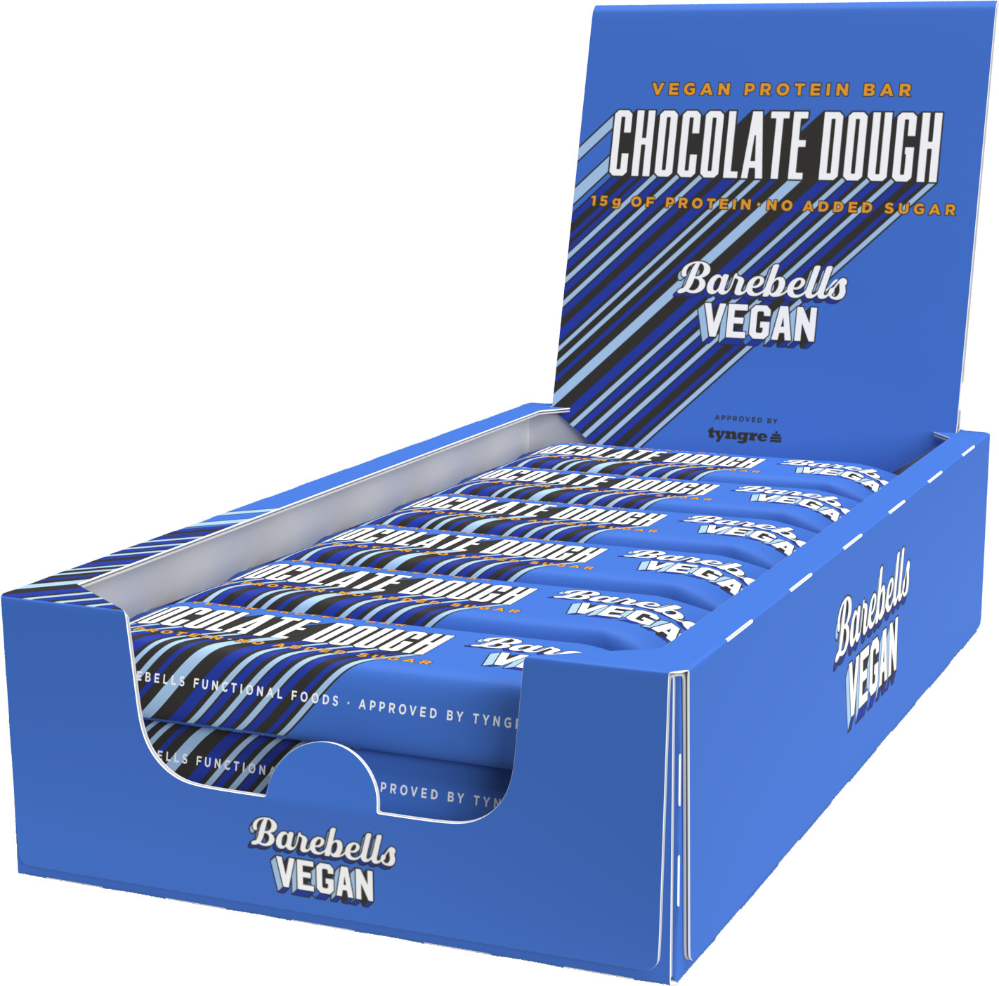 Barebells Vegan Chocolate Dough proteiinipatukka, 55 g, 12pack