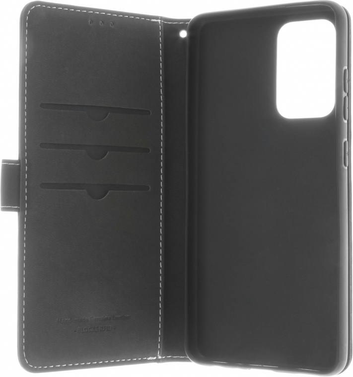 Insmat Exclusive Flip Case -lompakkokotelo, Samsung Galaxy A53 5G, musta