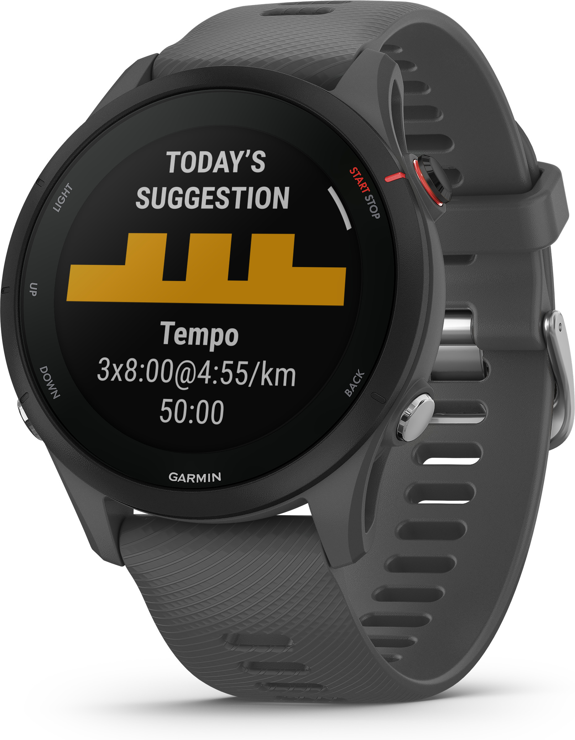 Garmin Forerunner 255 -urheilukello, liuskekivenharmaa
