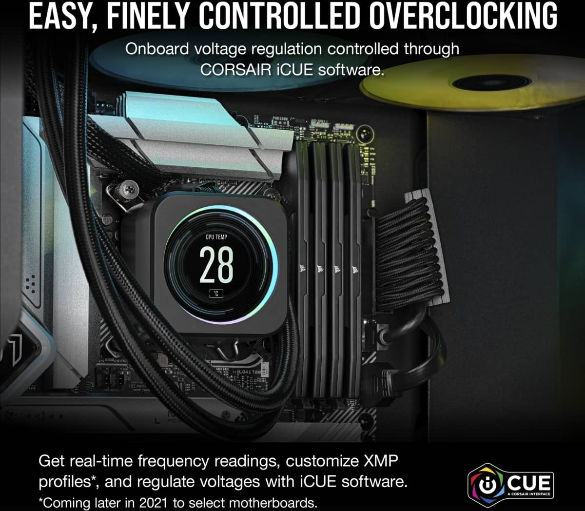 Corsair Vengeance RGB DDR5 6400 MHz CL36 32 Gt -muistimodulipaketti, musta