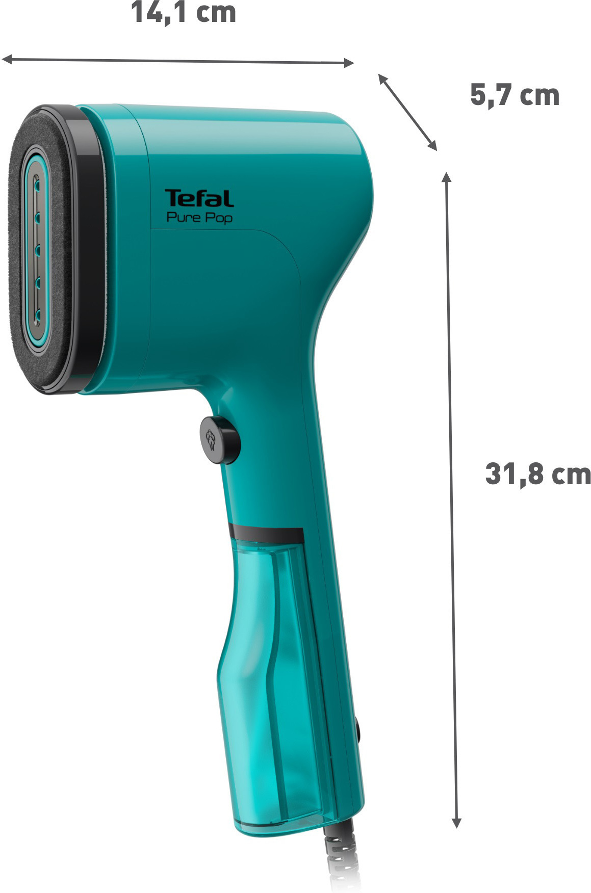 Tefal Pure Pop -tekstiilihöyrystin, punainen