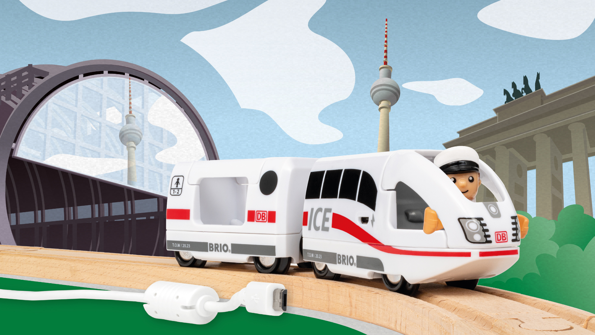 BRIO 36088 - Ladattava ICE-juna