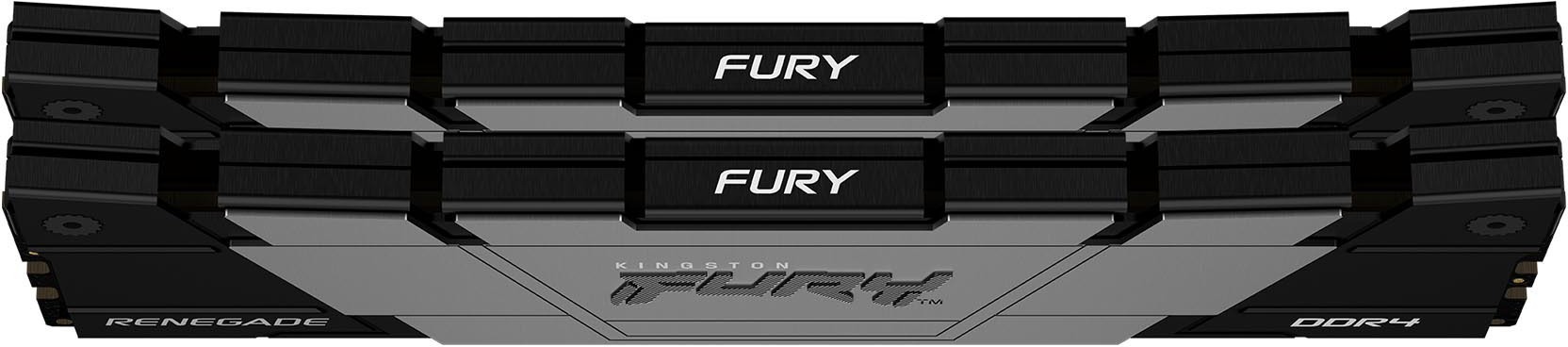 Kingston FURY Renegade DDR4 3200 MHz CL16 32 Gt -muistimodulipakkaus, musta/hopea
