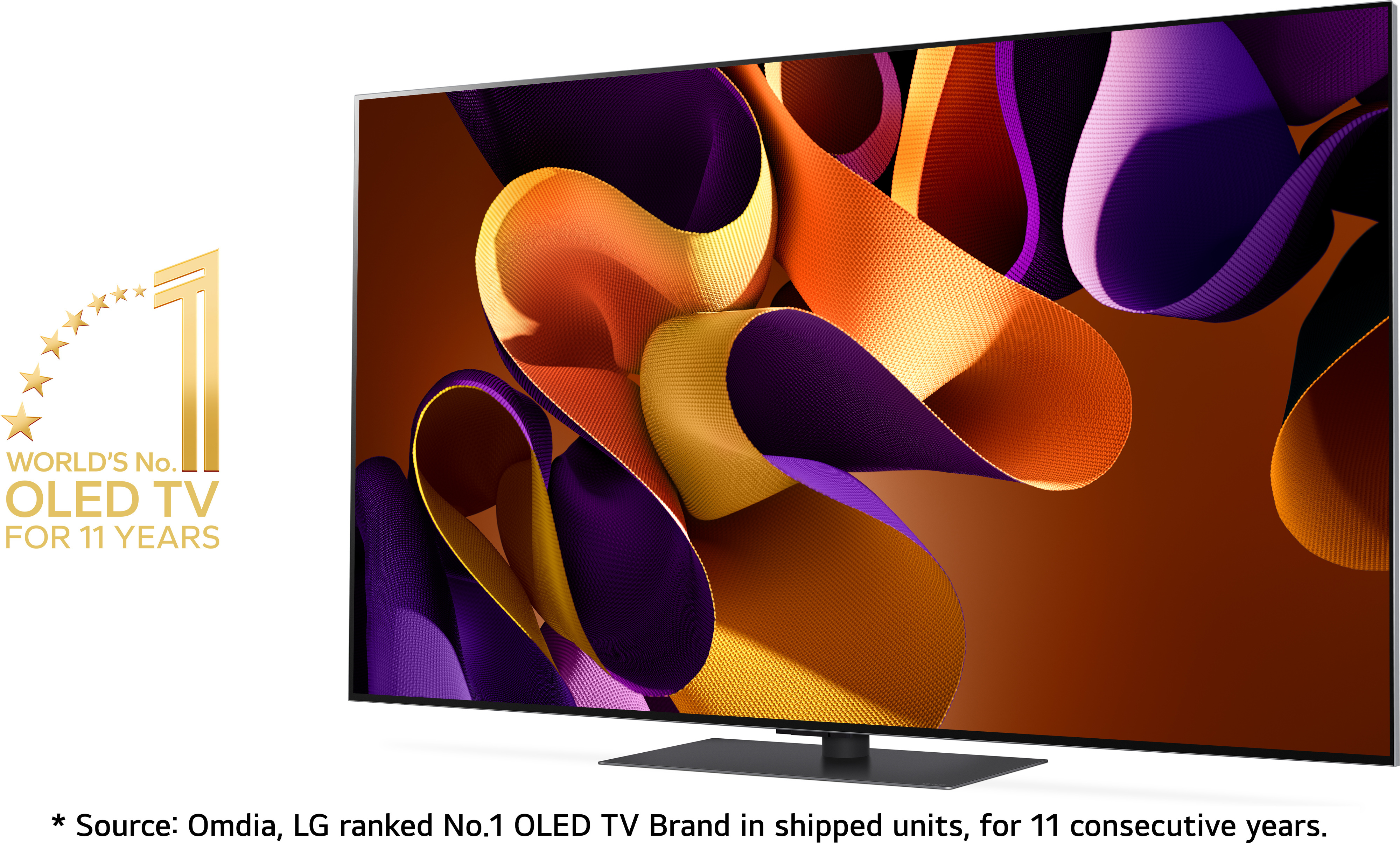 LG 55'' OLED evo G4 – 4K TV jalustalla