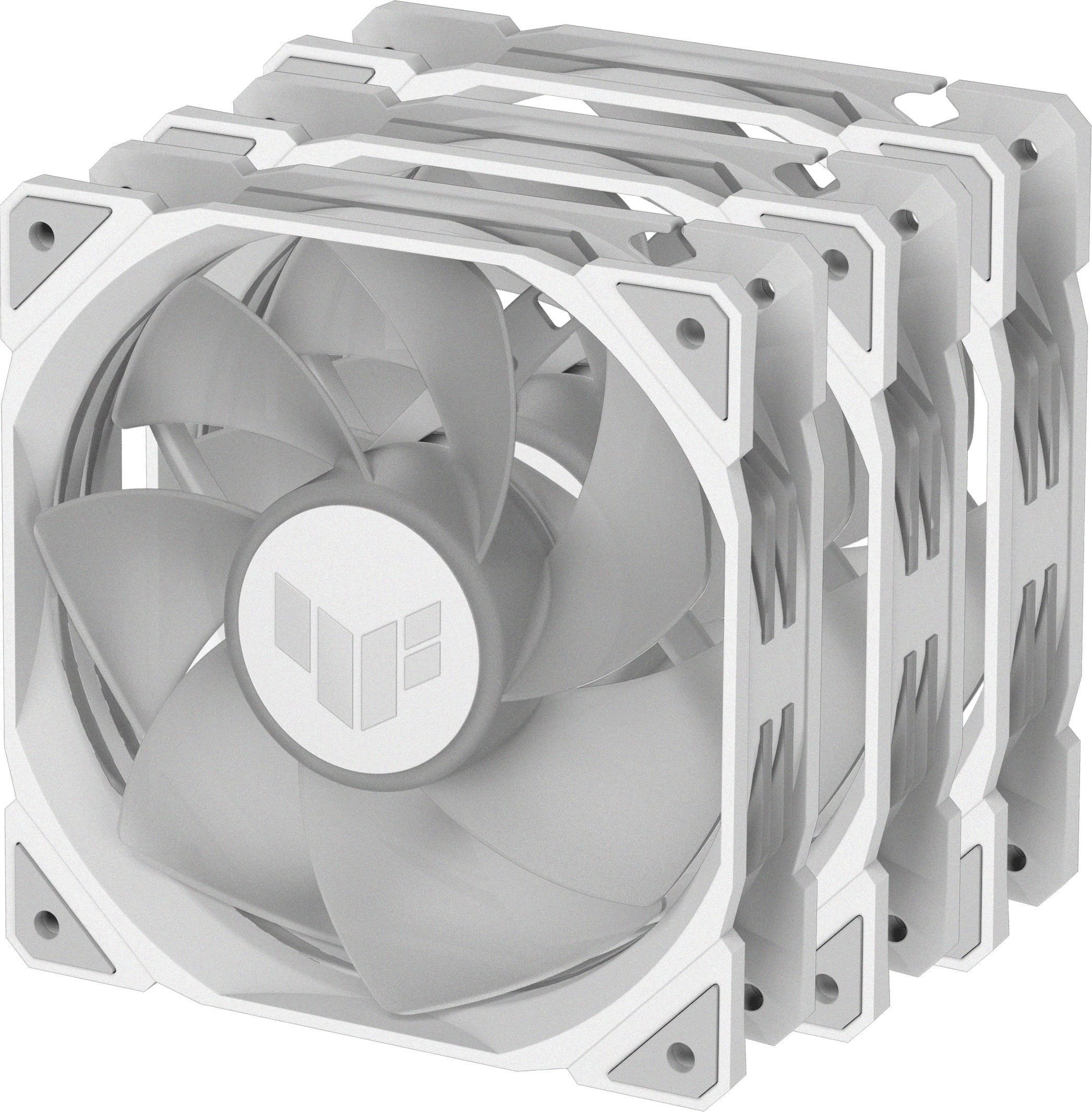 Asus TUF Gaming TR 120 ARGB Reverse PWM -tuuletin, 120 mm, valkoinen, 3-pack