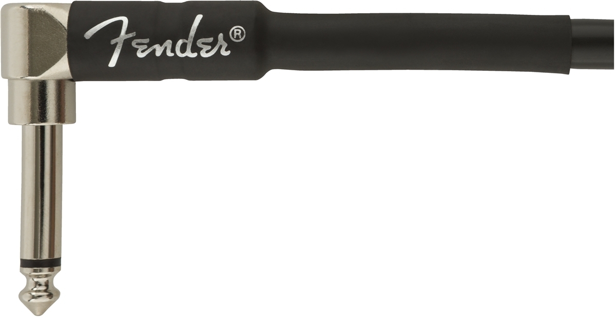 Fender Professional -instrumenttikaapeli kulmaliittimellä 3m, musta