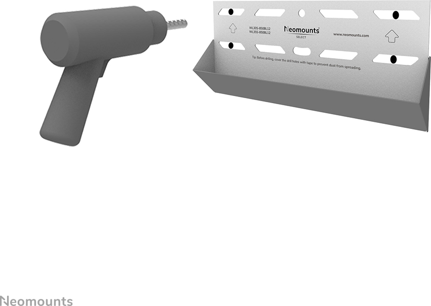 Neomounts by Newstar Select WL35S-850BL12 kallistuva seinäteline 24"-55" näytöille, joiden enimmäispaino on 50 kg