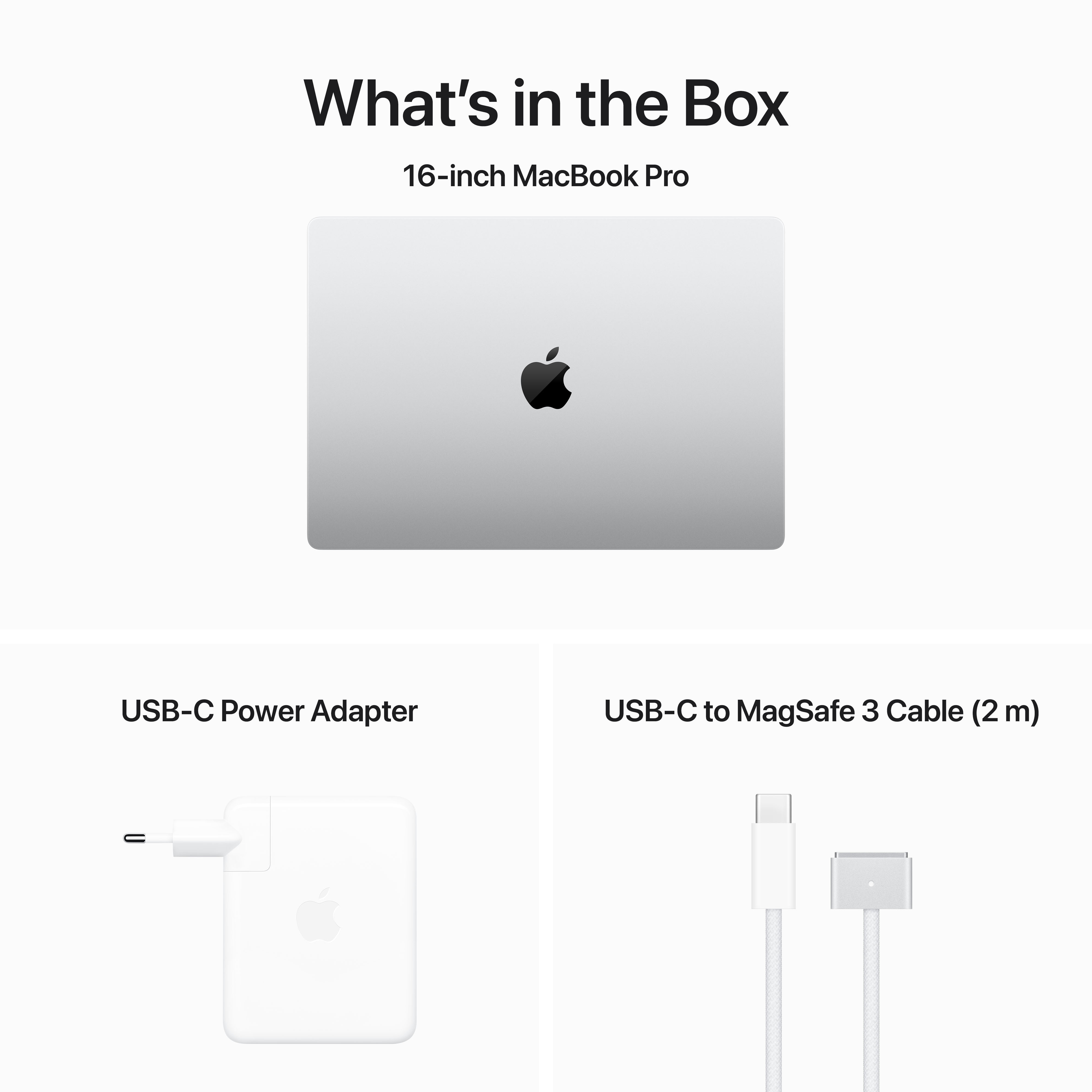 Apple MacBook Pro 16” M3 Max 96 Gt, 1 Tt 2023 -kannettava, hopea (MRW73)