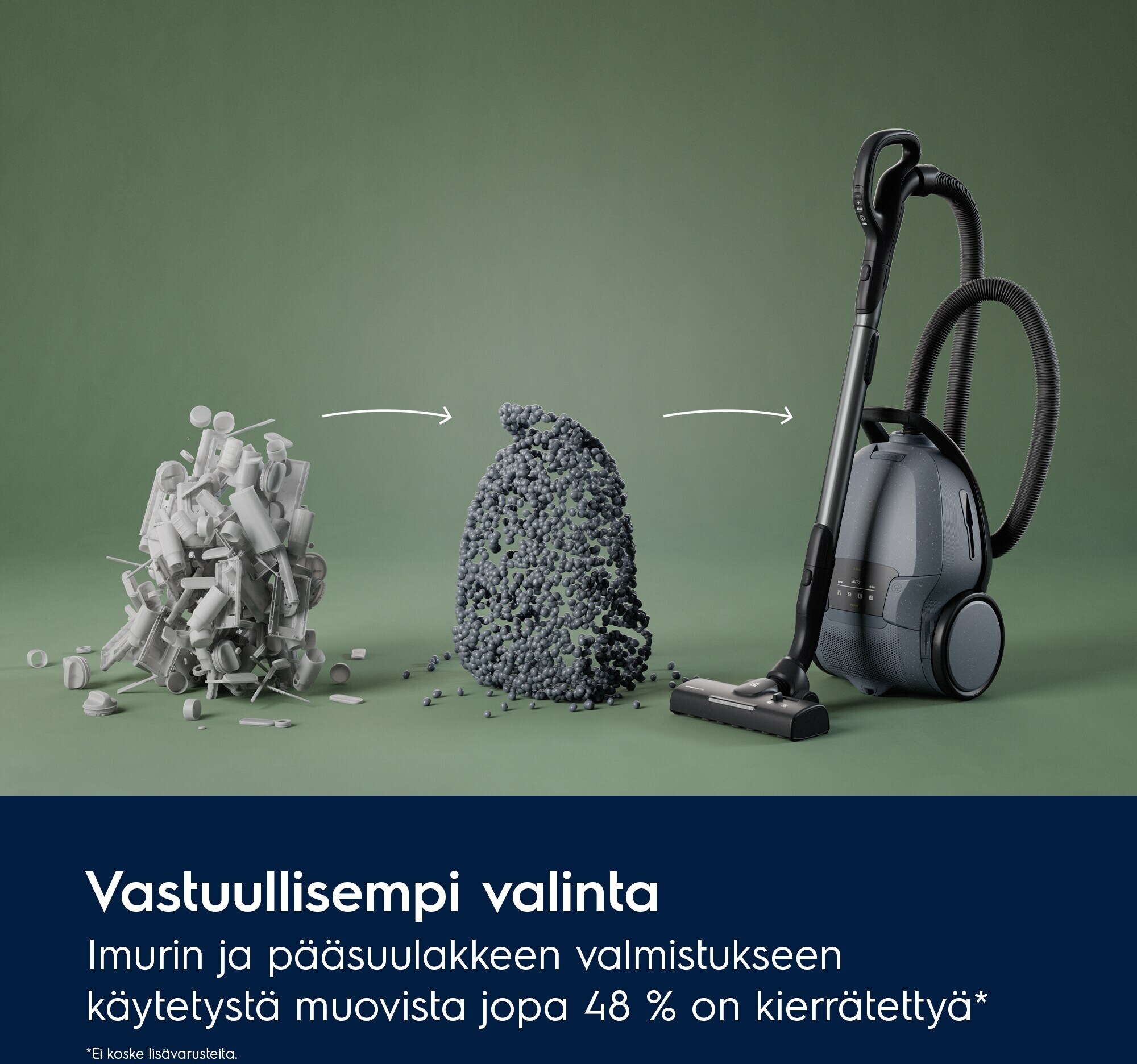 Electrolux 800 Bagged EB81U1LDB pölypussillinen imuri